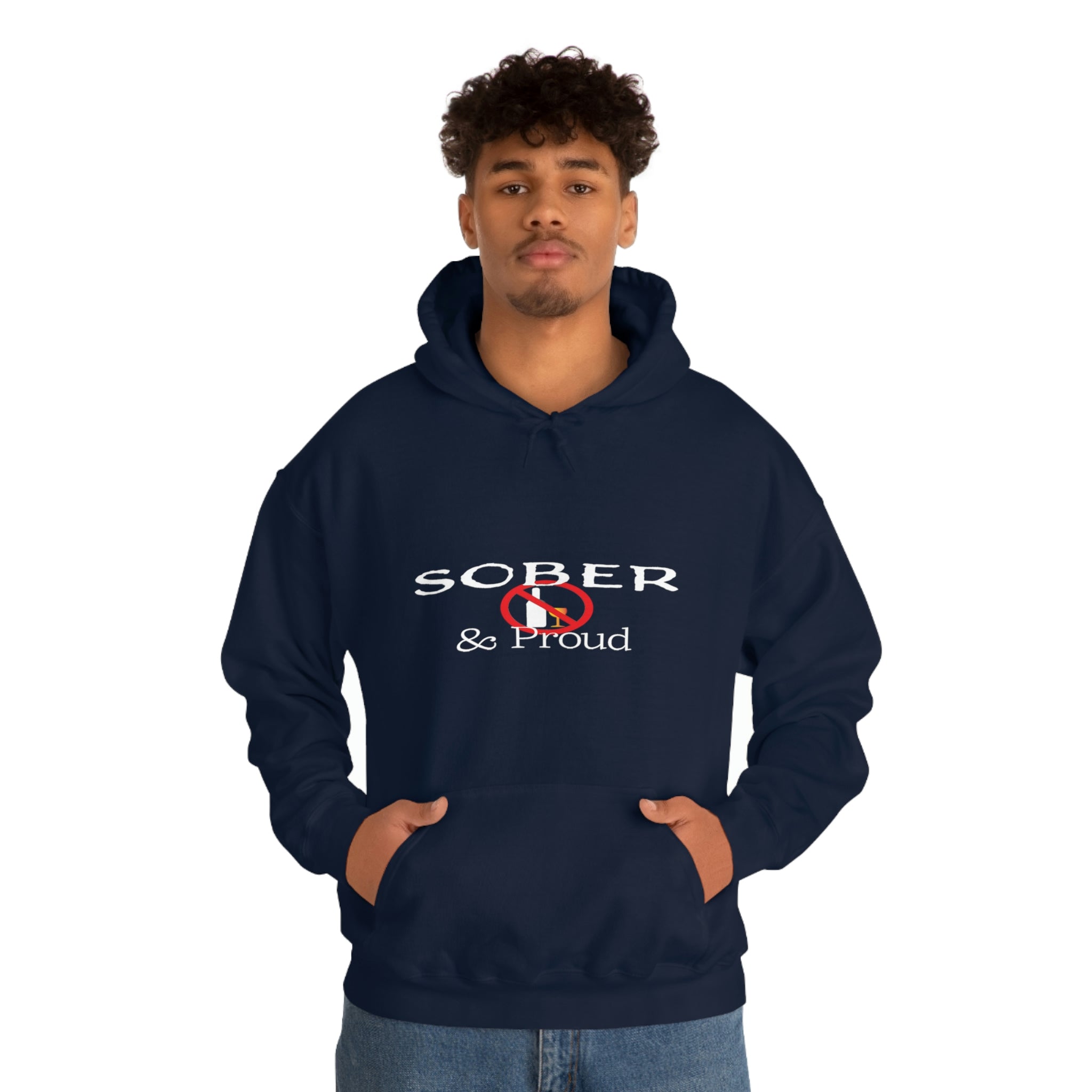 Sober &amp; Proud - Unisex Heavy Blend™ Hooded Sweatshirt