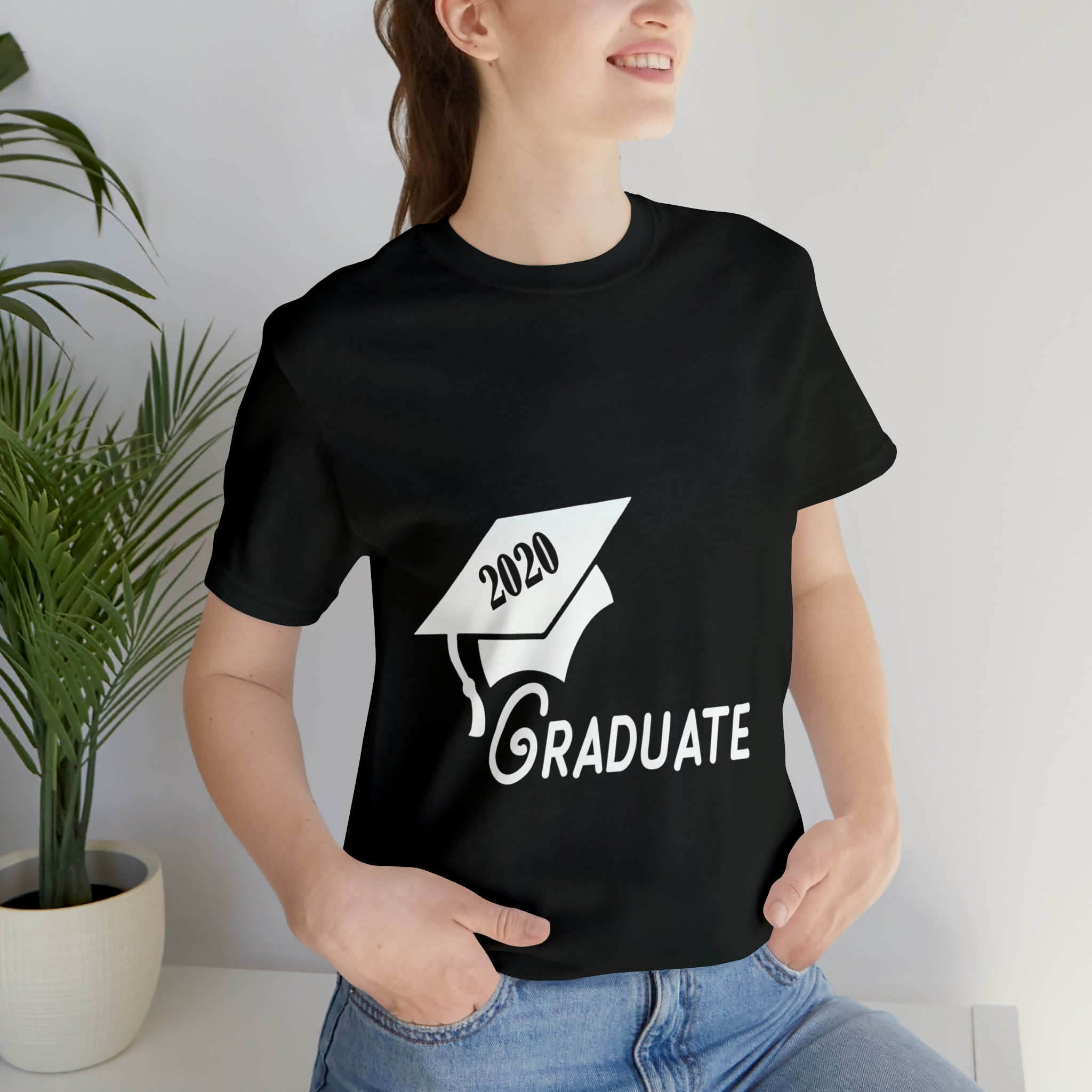 Graduate! Class Year Customizable- Unisex Jersey Short Sleeve Tee