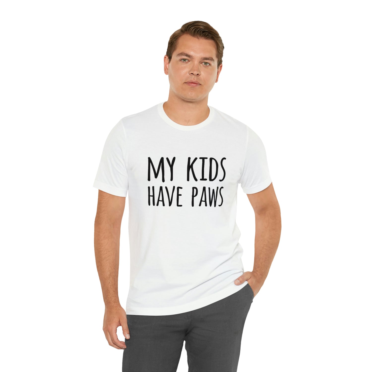 My Kids Have Paws - Unisex Jersey Short Sleeve Tee