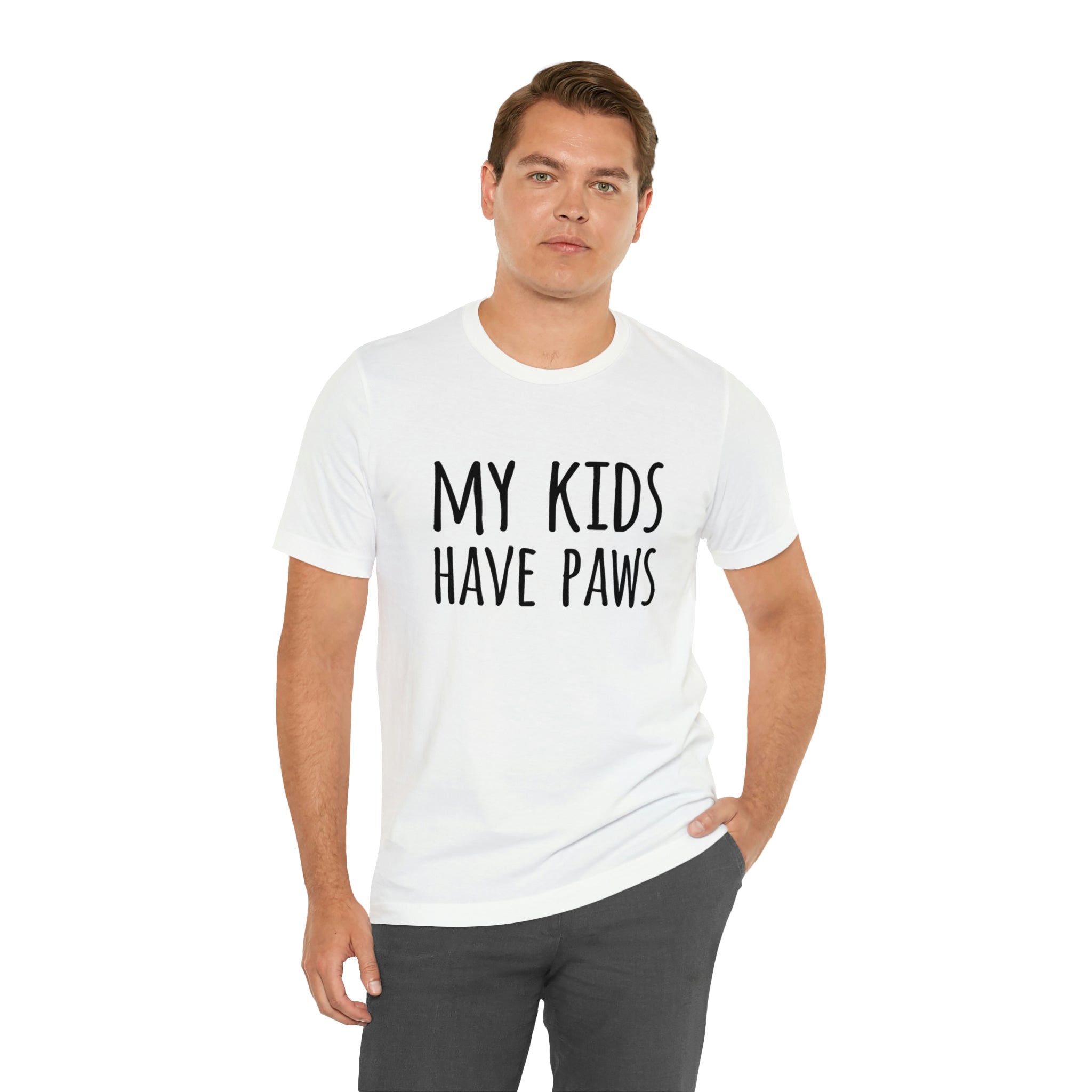 My Kids Have Paws - Unisex Jersey Short Sleeve Tee