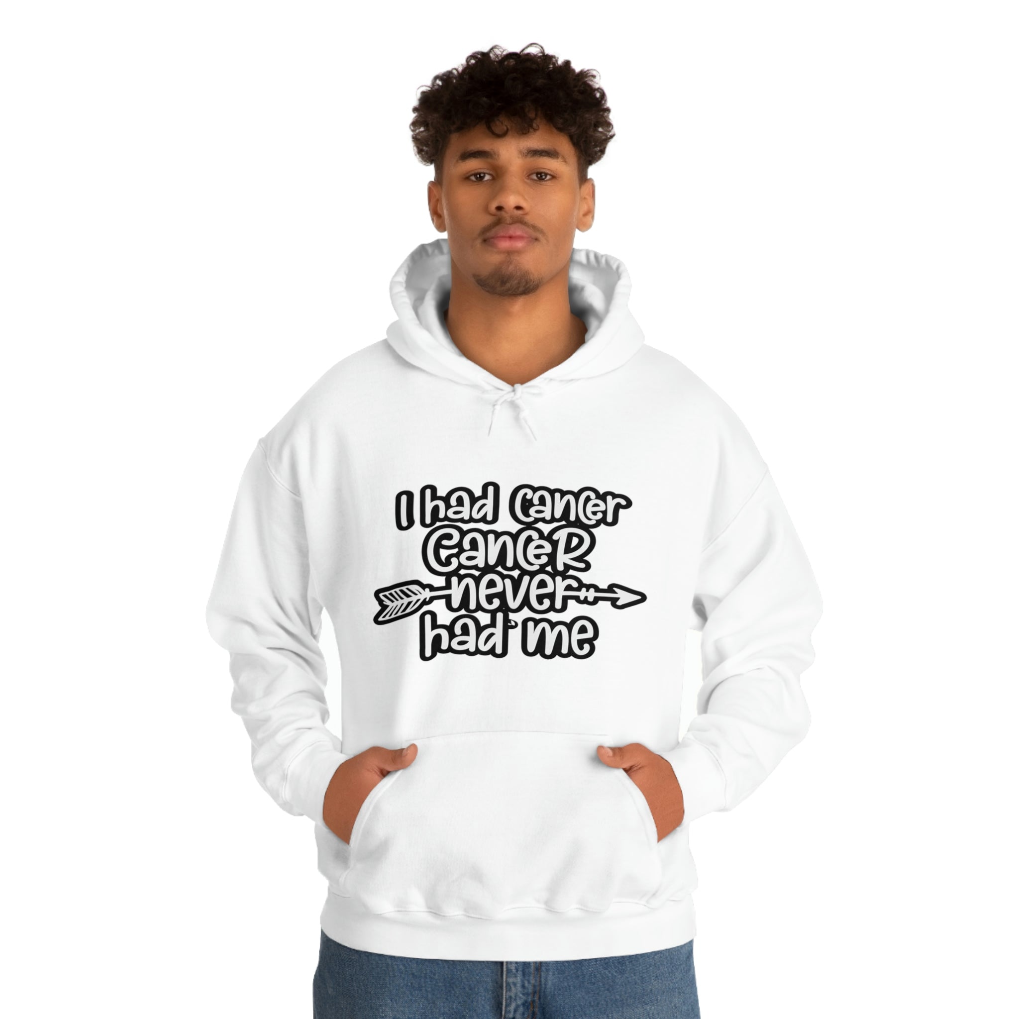 I Had Cancer Cancer Never Had Me  - Unisex Heavy Blend™ Hooded Sweatshirt