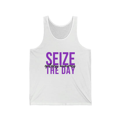 Seize The Day Epilepsy Awareness - Unisex Jersey Tank Top