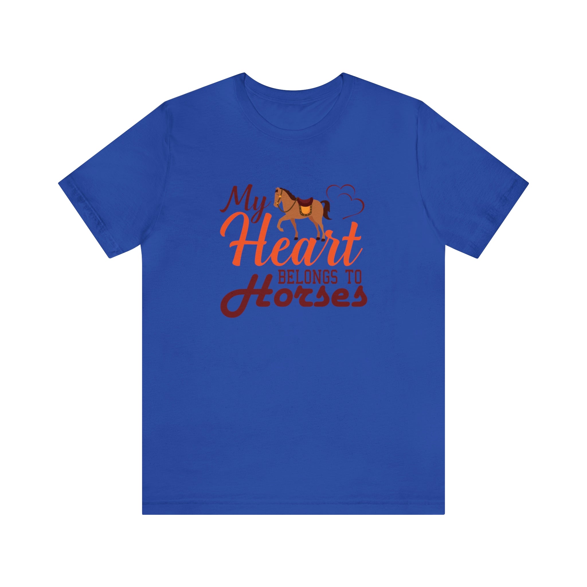 My Heart Belongs To Horses - Unisex Jersey Short Sleeve Tee