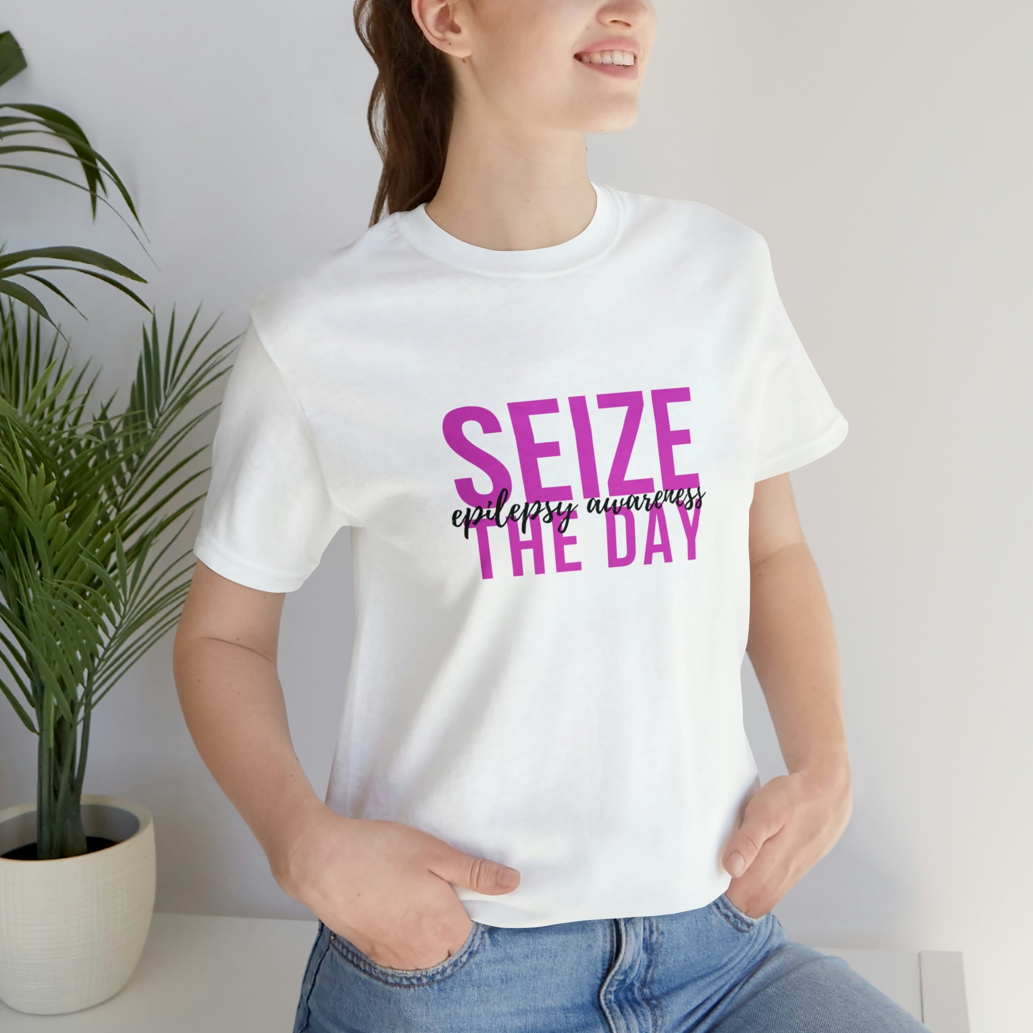 Seize The Day Epilepsy Awareness - Unisex Jersey Short Sleeve Tee