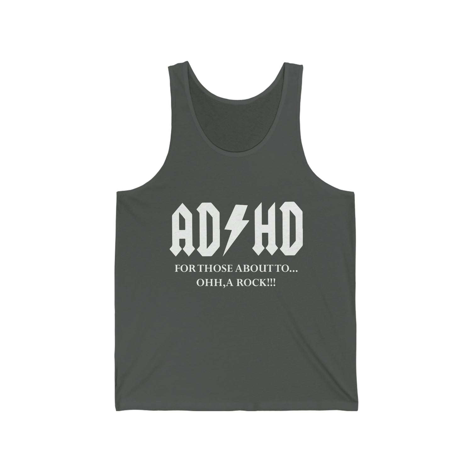 ADHD Look a Rock - Unisex Jersey Tank Top