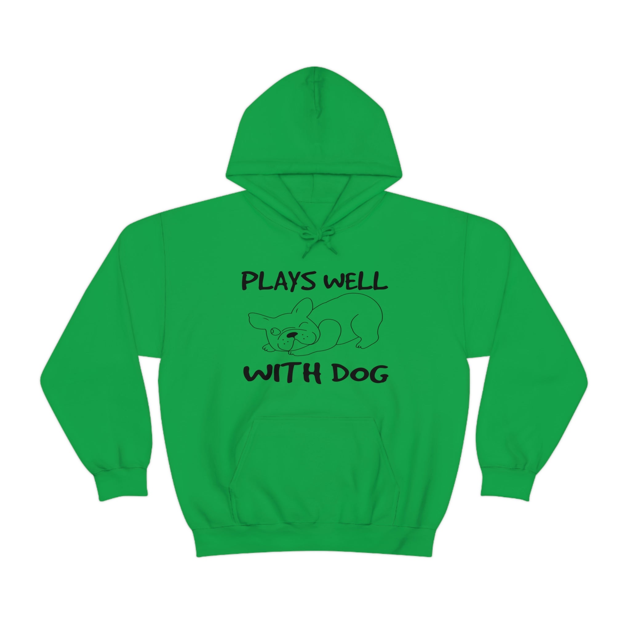 Plays Well With Dog - Unisex Heavy Blend™ Hooded Sweatshirt