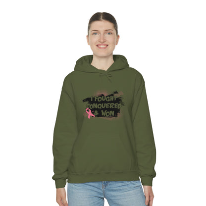 I Fought Conquered &amp; Won - Unisex Heavy Blend™ Hooded Sweatshirt