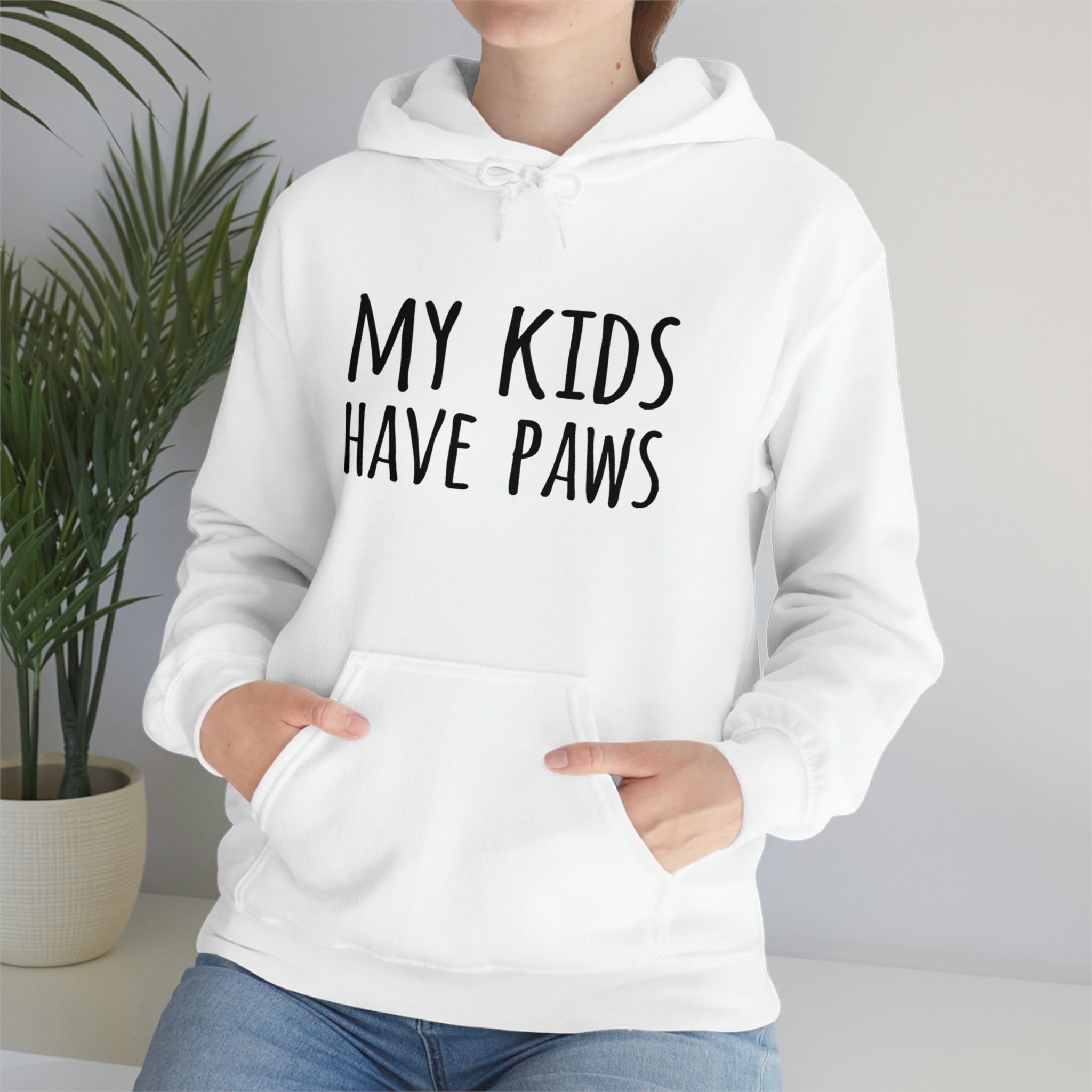 My Kids Have Paws - Unisex Heavy Blend™ Hooded Sweatshirt