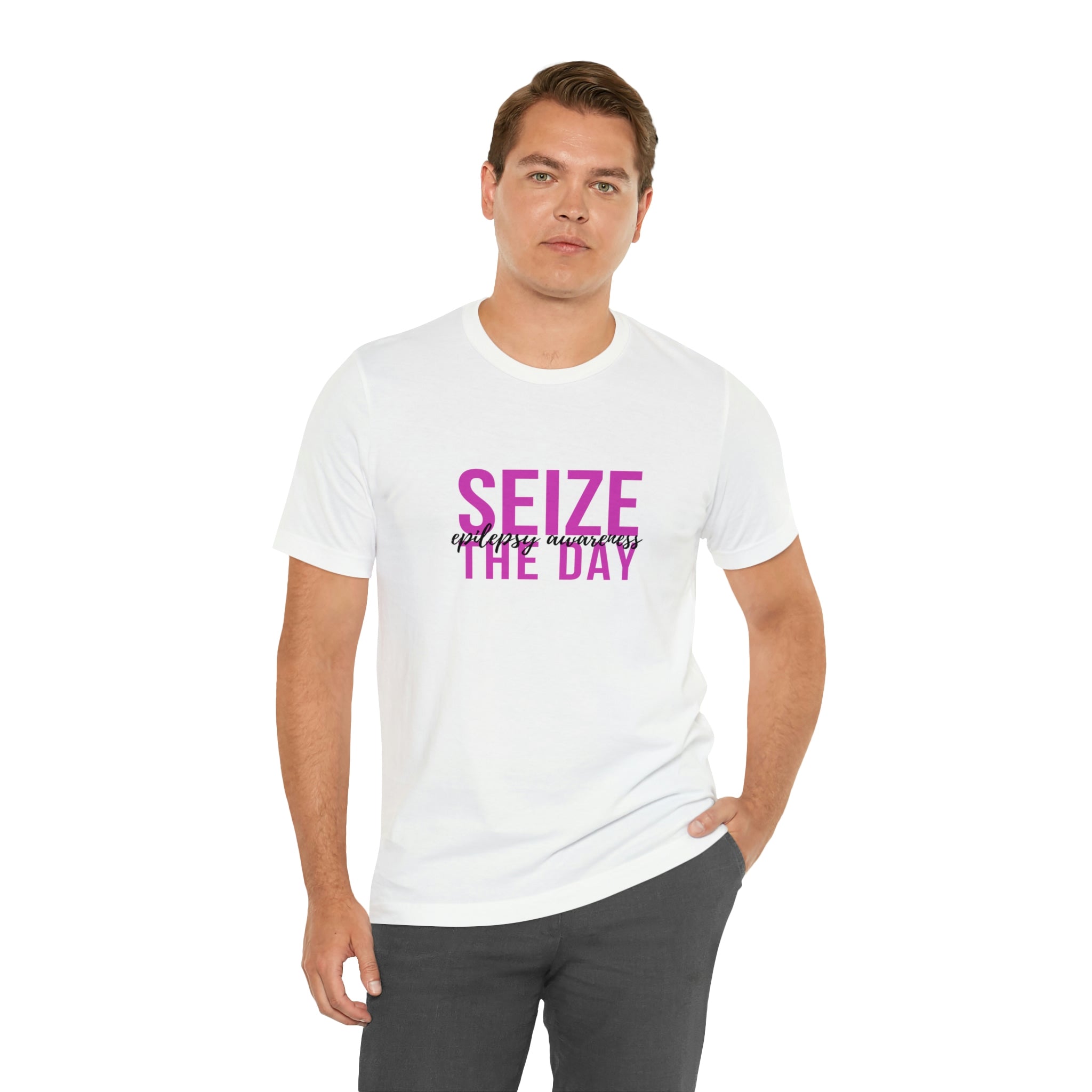 Seize The Day Epilepsy Awareness - Unisex Jersey Short Sleeve Tee