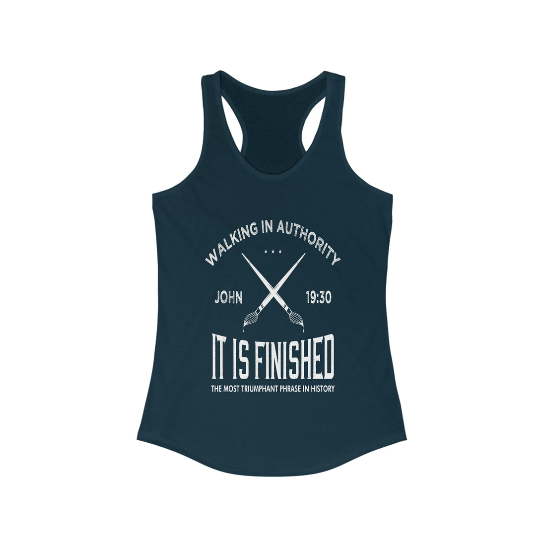 John 19:30 It Is Finished - Racerback Tank Top