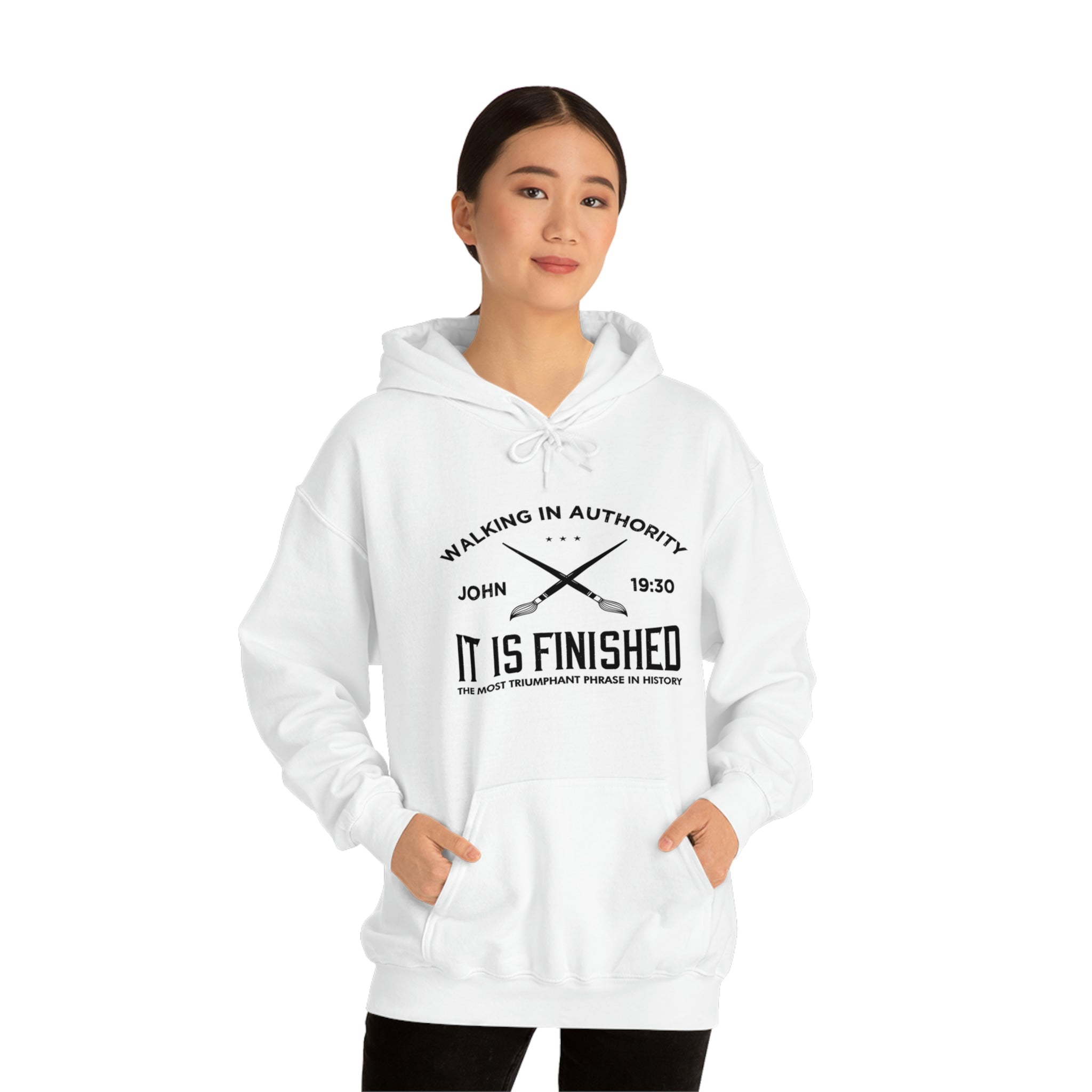 John 19:30 It Is Finished - Unisex Heavy Blend™ Hooded Sweatshirt