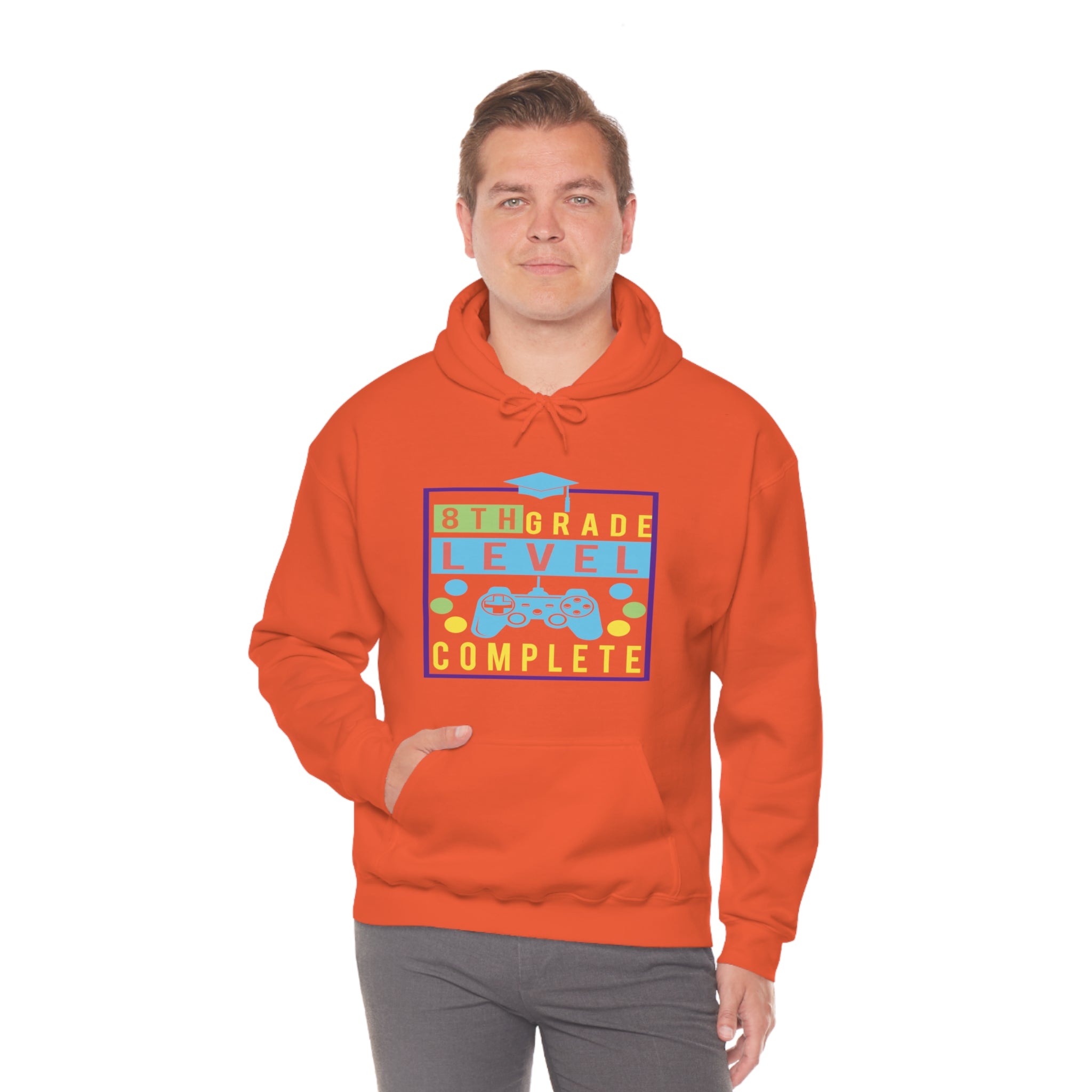 8th Grade Level Complete - Unisex Heavy Blend™ Hooded Sweatshirt