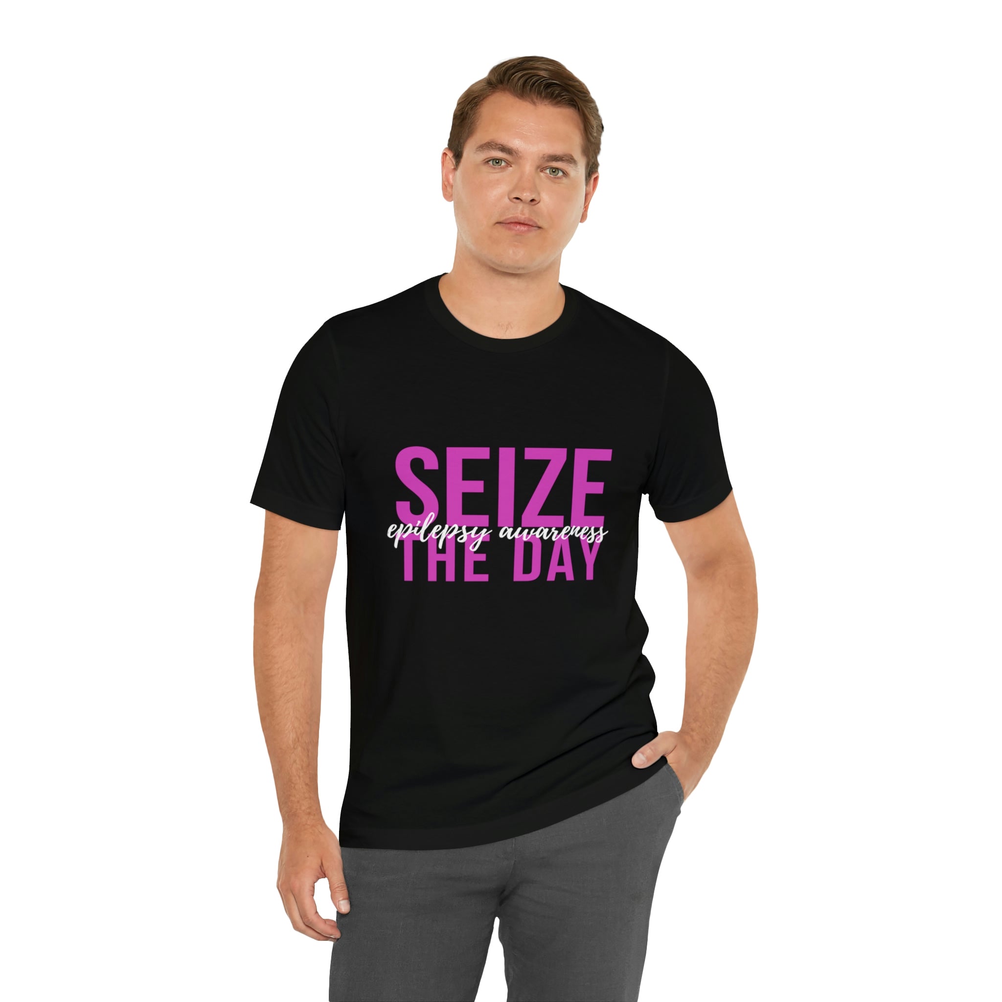 Seize The Day Epilepsy Awareness - Unisex Jersey Short Sleeve Tee