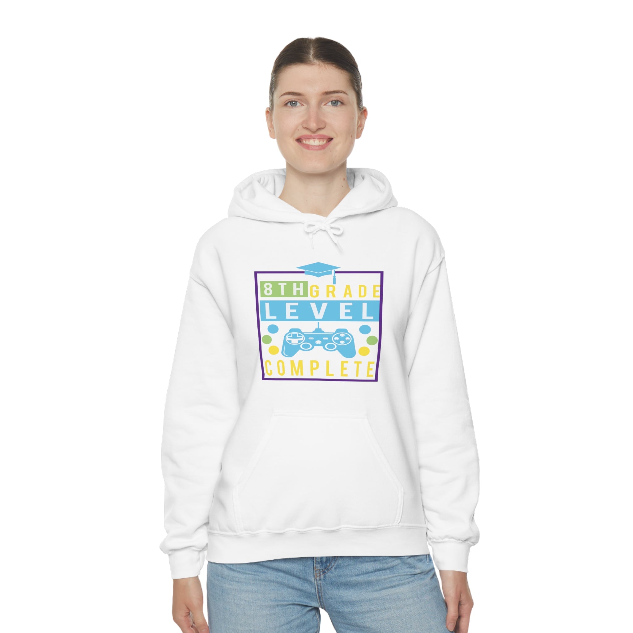 8th Grade Level Complete - Unisex Heavy Blend™ Hooded Sweatshirt