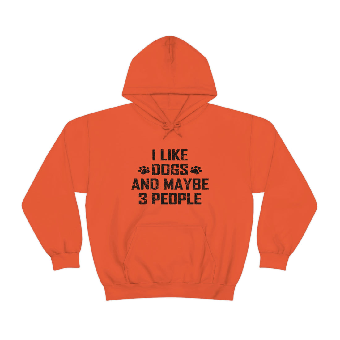 I Like Dogs & Maybe 3 People - Unisex Heavy Blend™ Hooded Sweatshirt