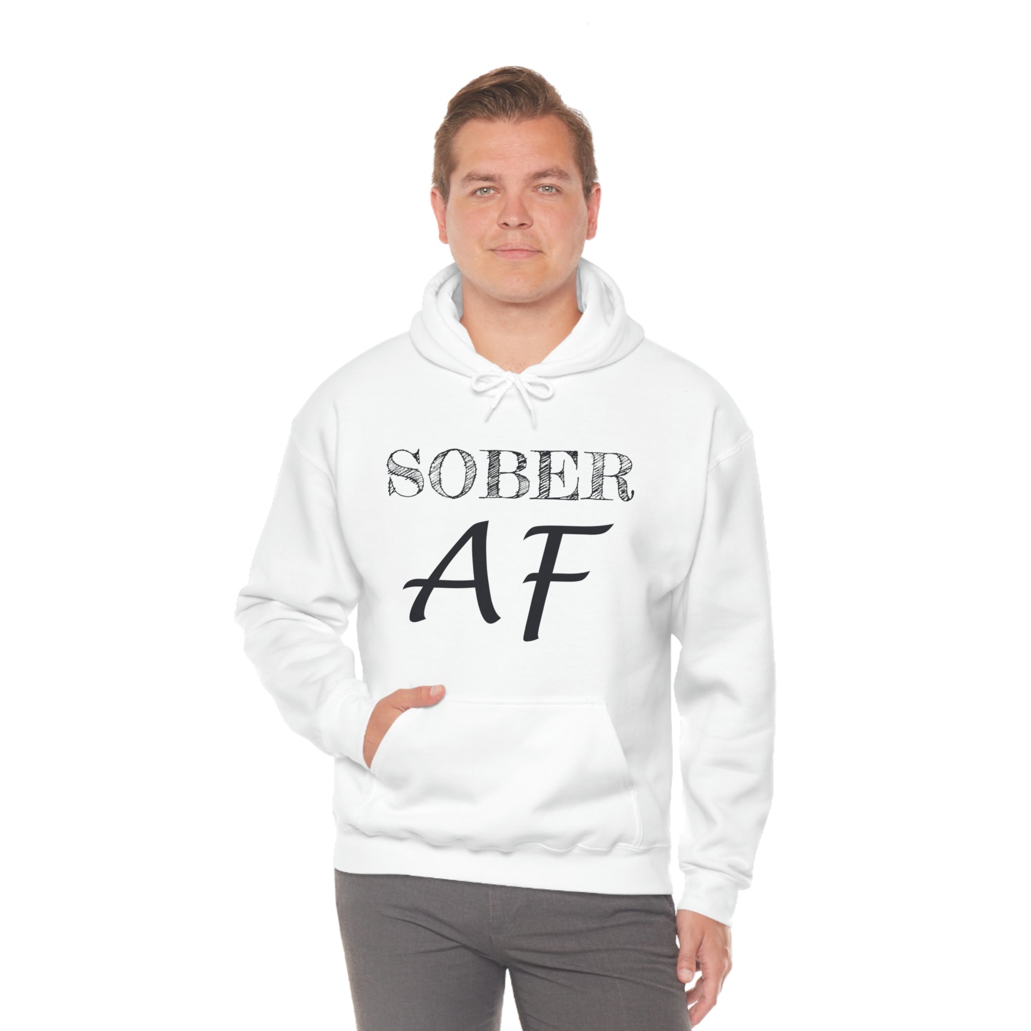 Sober AF - Unisex Heavy Blend™ Hooded Sweatshirt