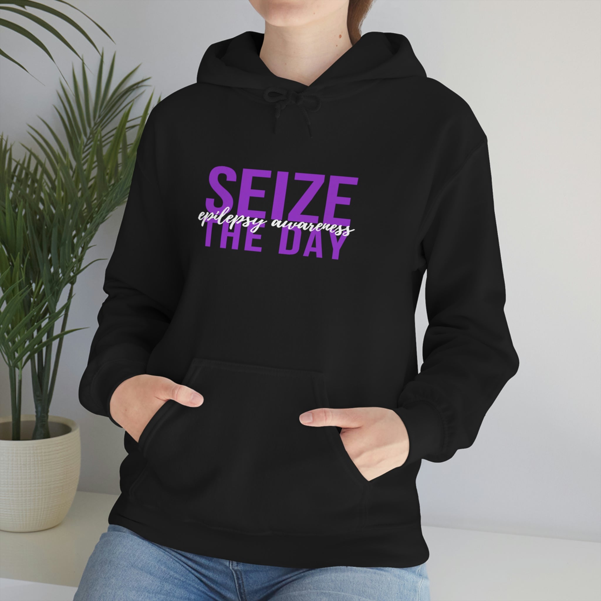 Seize The Day Epilepsy Awareness - Unisex Heavy Blend™ Hooded Sweatshirt