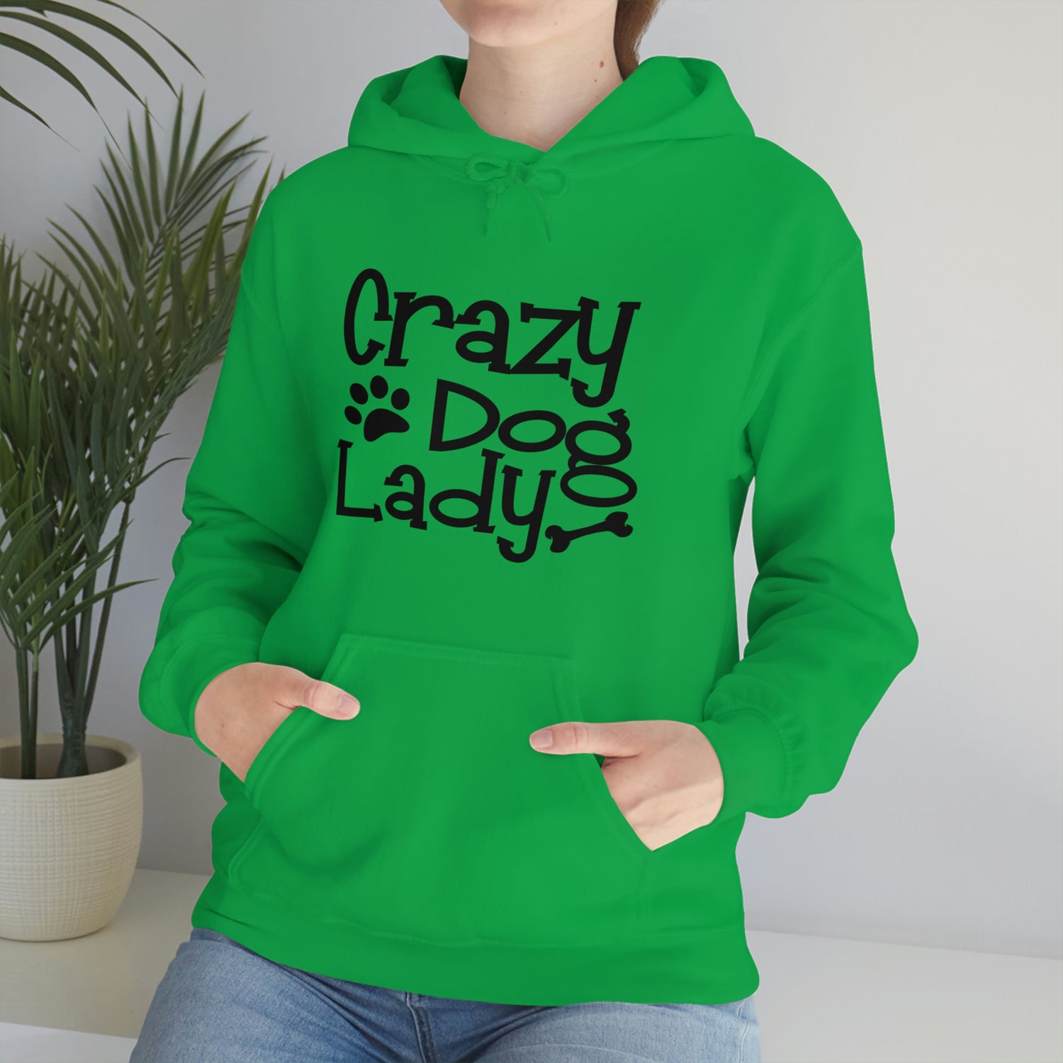 Crazy Dog Lady - Unisex Heavy Blend™ Hooded Sweatshirt