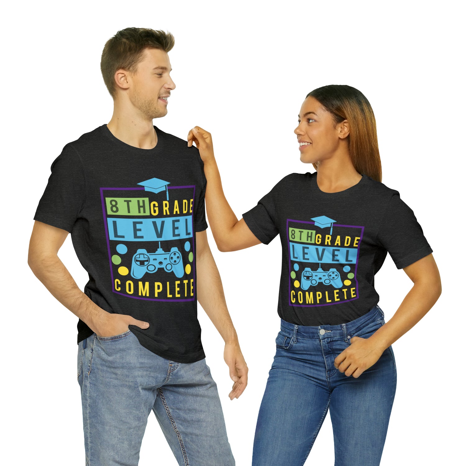 8th Grade Level Complete - Unisex Jersey Short Sleeve Tee