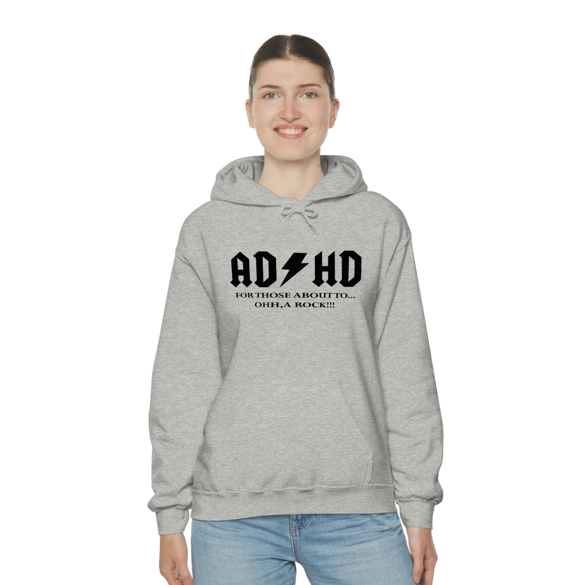 ADHD Look a Rock - Unisex Heavy Blend™ Hooded Sweatshirt