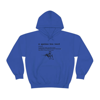 Equinetrovert Definition - Unisex Heavy Blend™ Hooded Sweatshirt