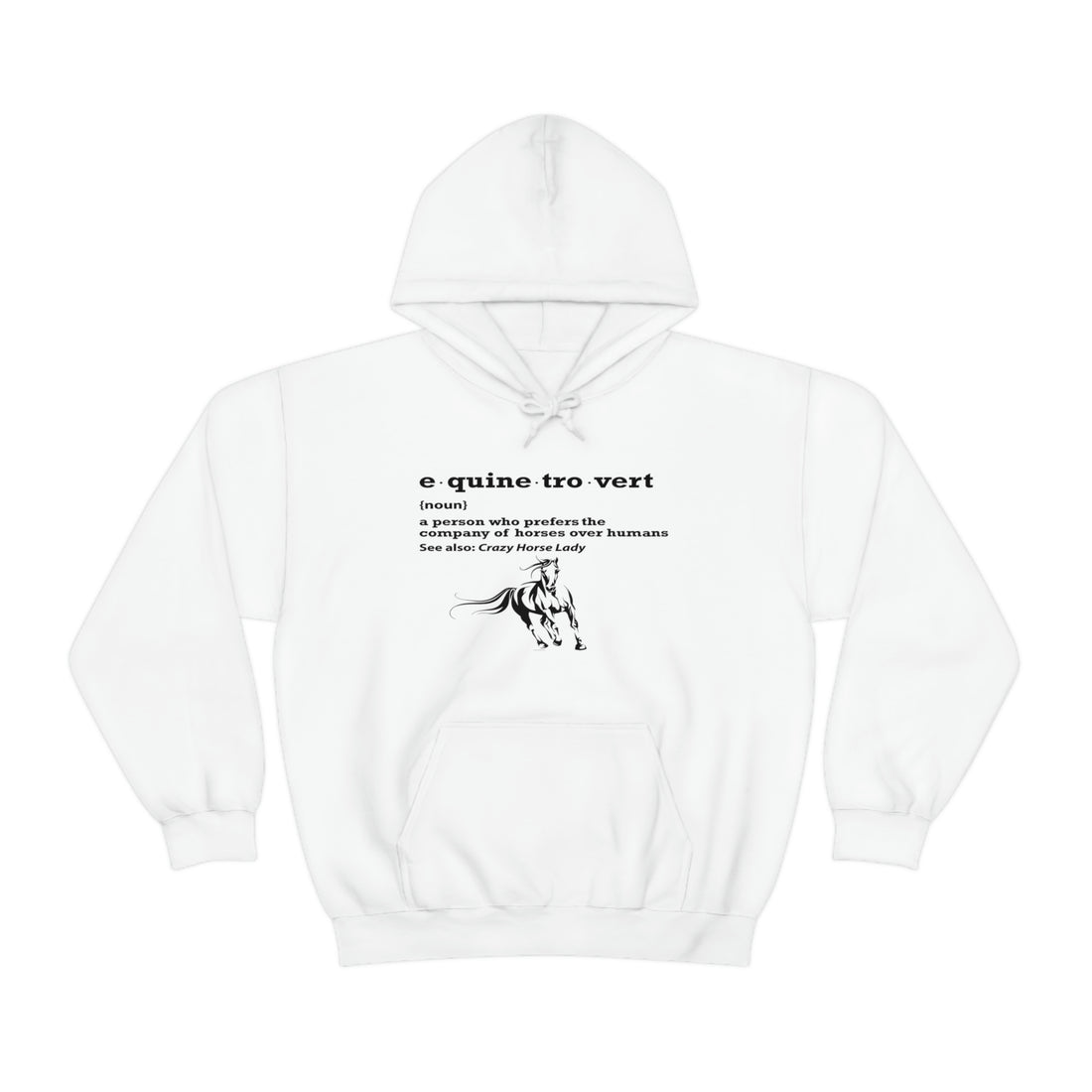 Equinetrovert Definition - Unisex Heavy Blend™ Hooded Sweatshirt