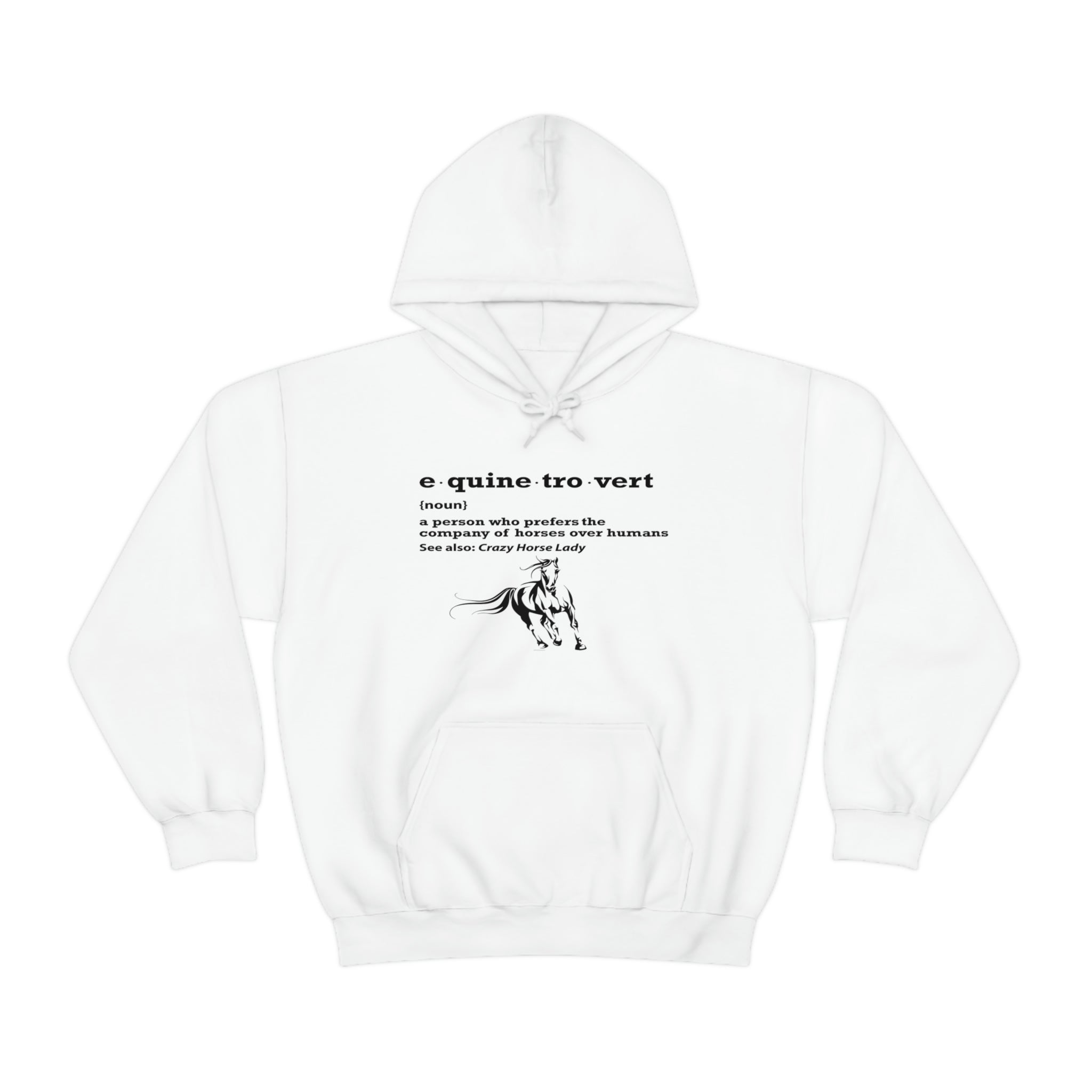 Equinetrovert Definition - Unisex Heavy Blend™ Hooded Sweatshirt