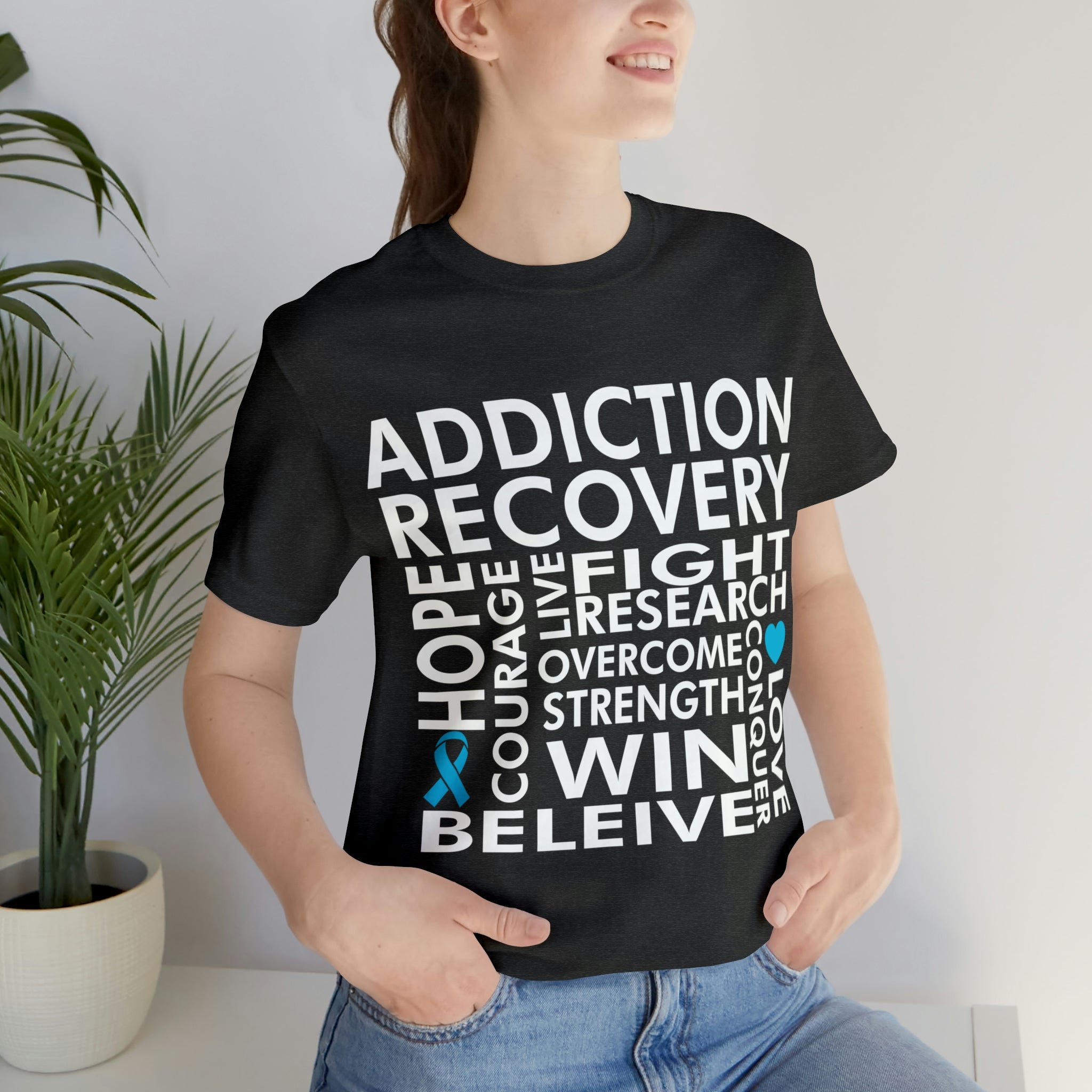 Addiction Recovery - Unisex Jersey Short Sleeve Tee