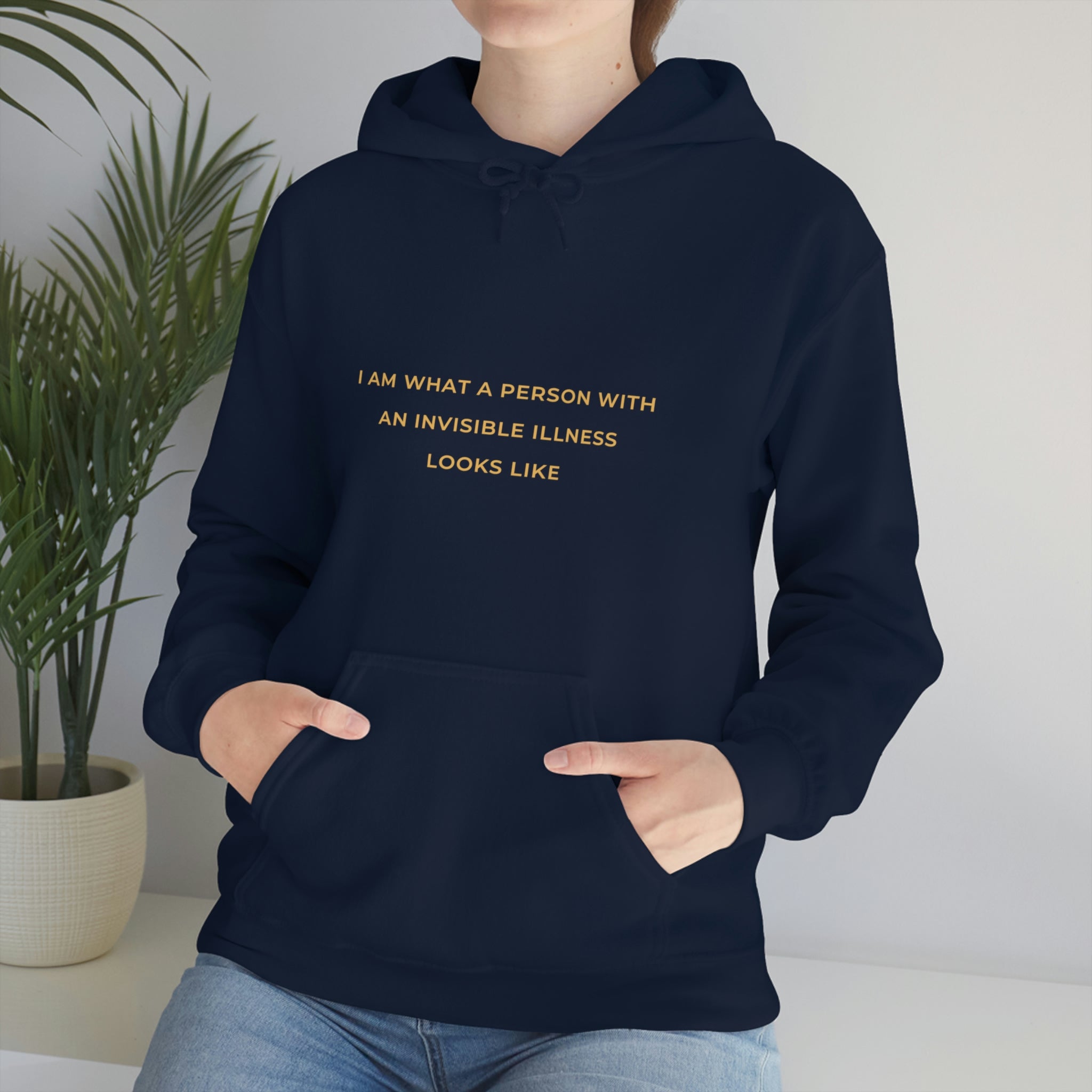 I Am What A Person With An Invisible Illness Looks Like - Unisex Heavy Blend™ Hooded Sweatshirt