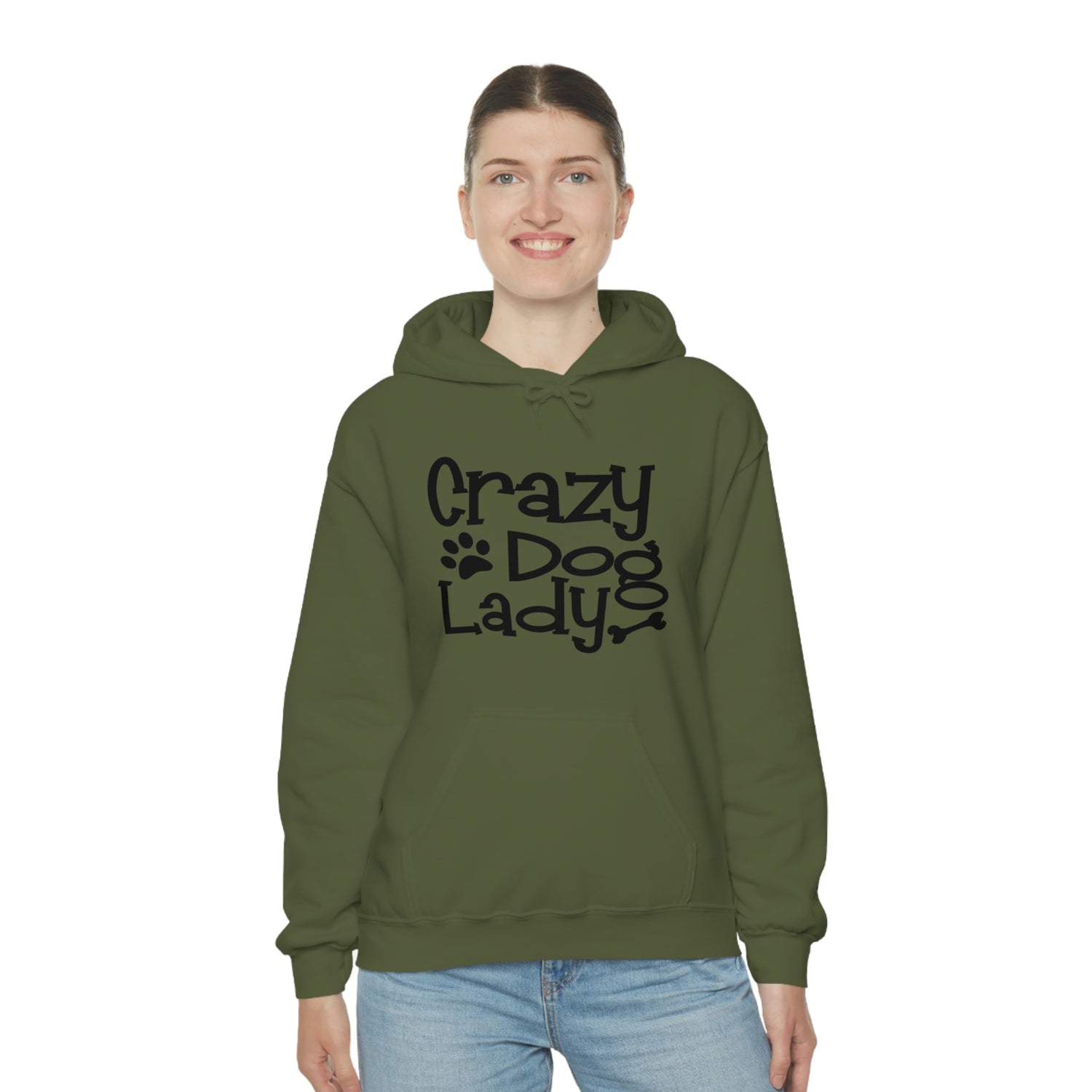 Crazy Dog Lady - Unisex Heavy Blend™ Hooded Sweatshirt