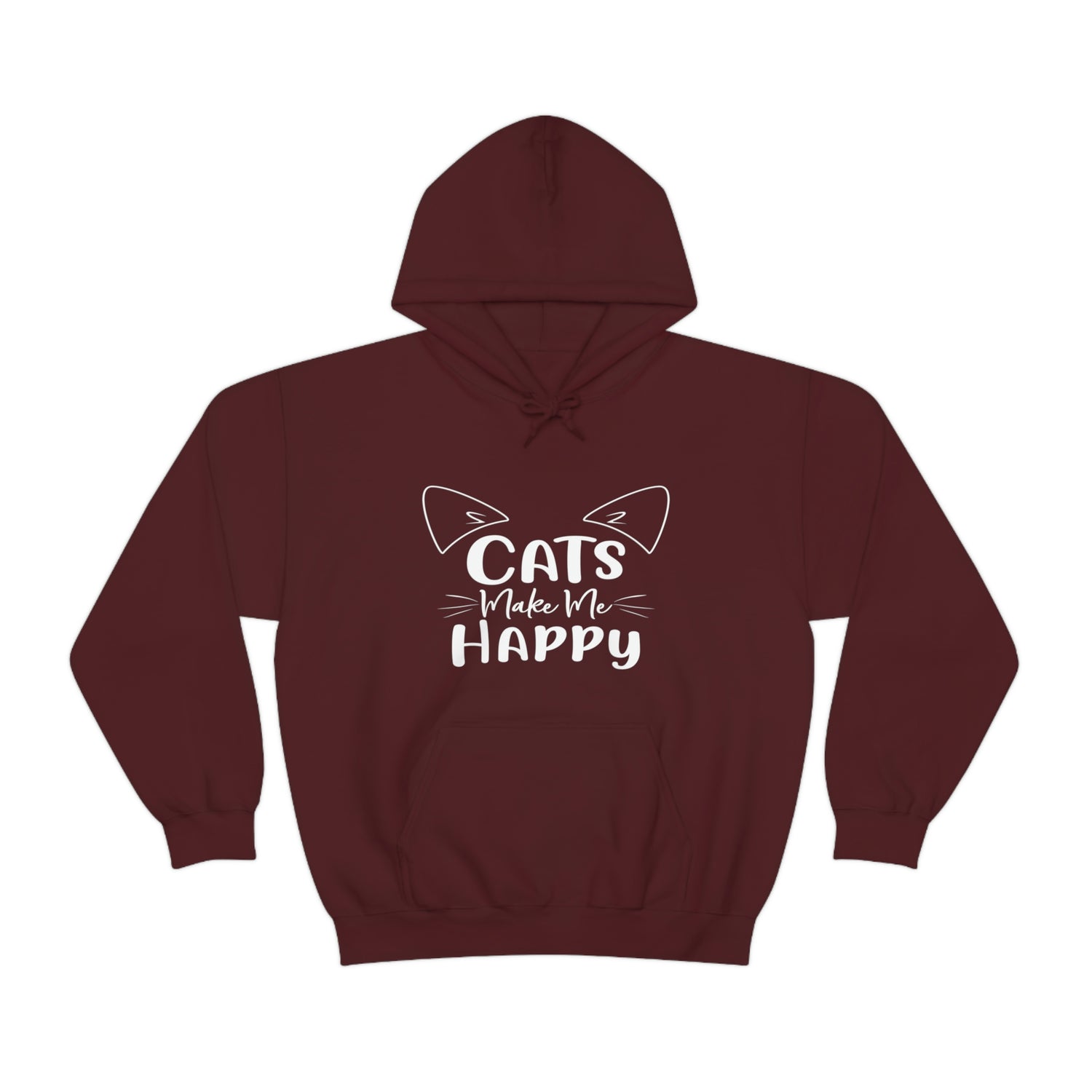 Cats Make Me Happy - Unisex Heavy Blend™ Hooded Sweatshirt