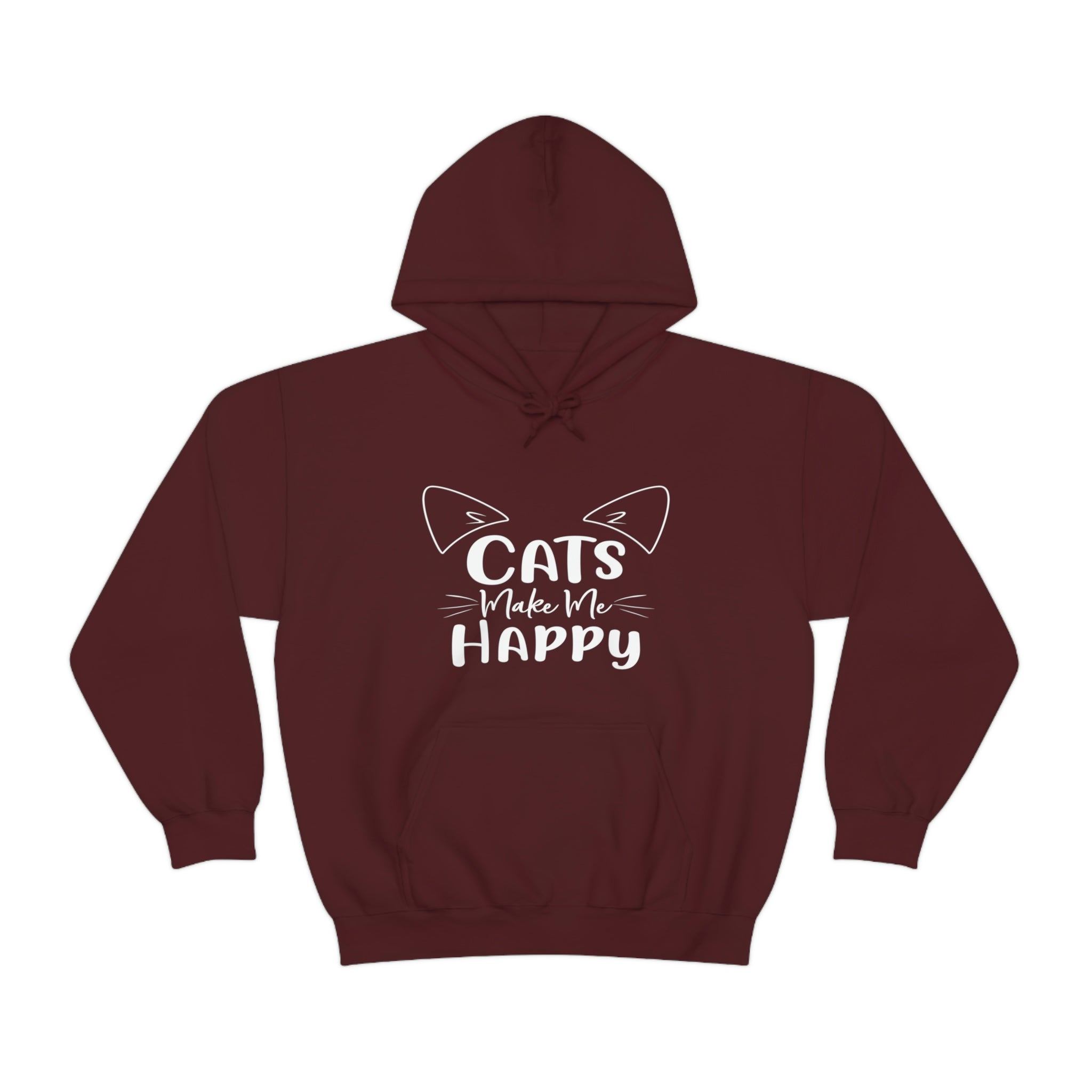 Cats Make Me Happy - Unisex Heavy Blend™ Hooded Sweatshirt