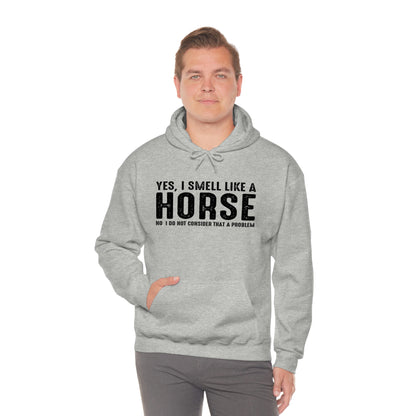 Yes I Smell Like a Horse No I Do Not Consider That A Problem - Unisex Heavy Blend™ Hooded Sweatshirt