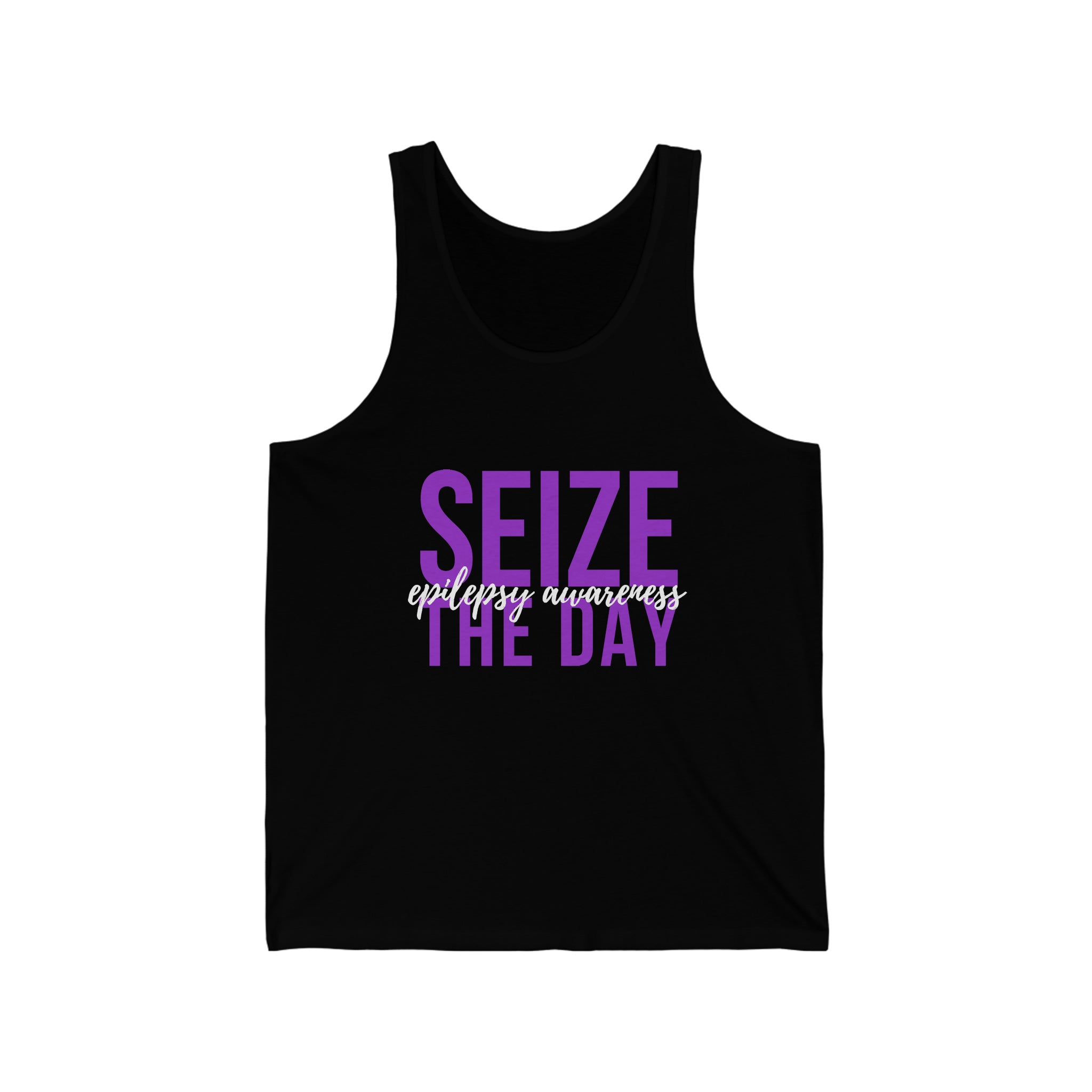 Seize The Day Epilepsy Awareness - Unisex Jersey Tank Top