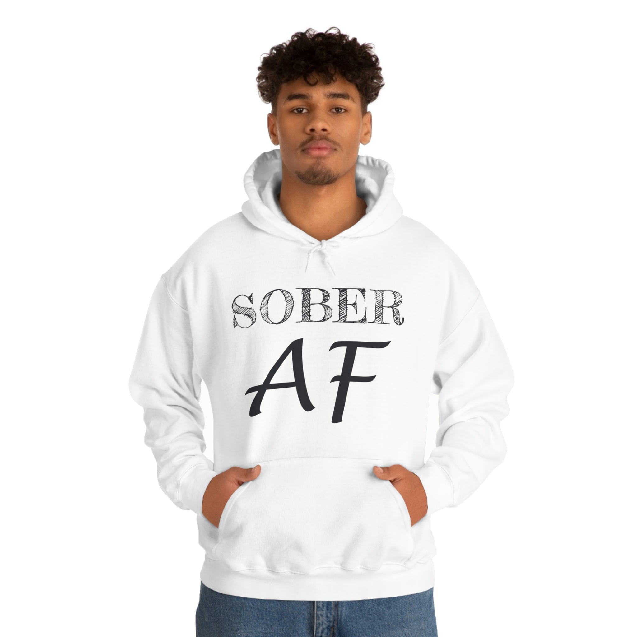 Sober AF - Unisex Heavy Blend™ Hooded Sweatshirt