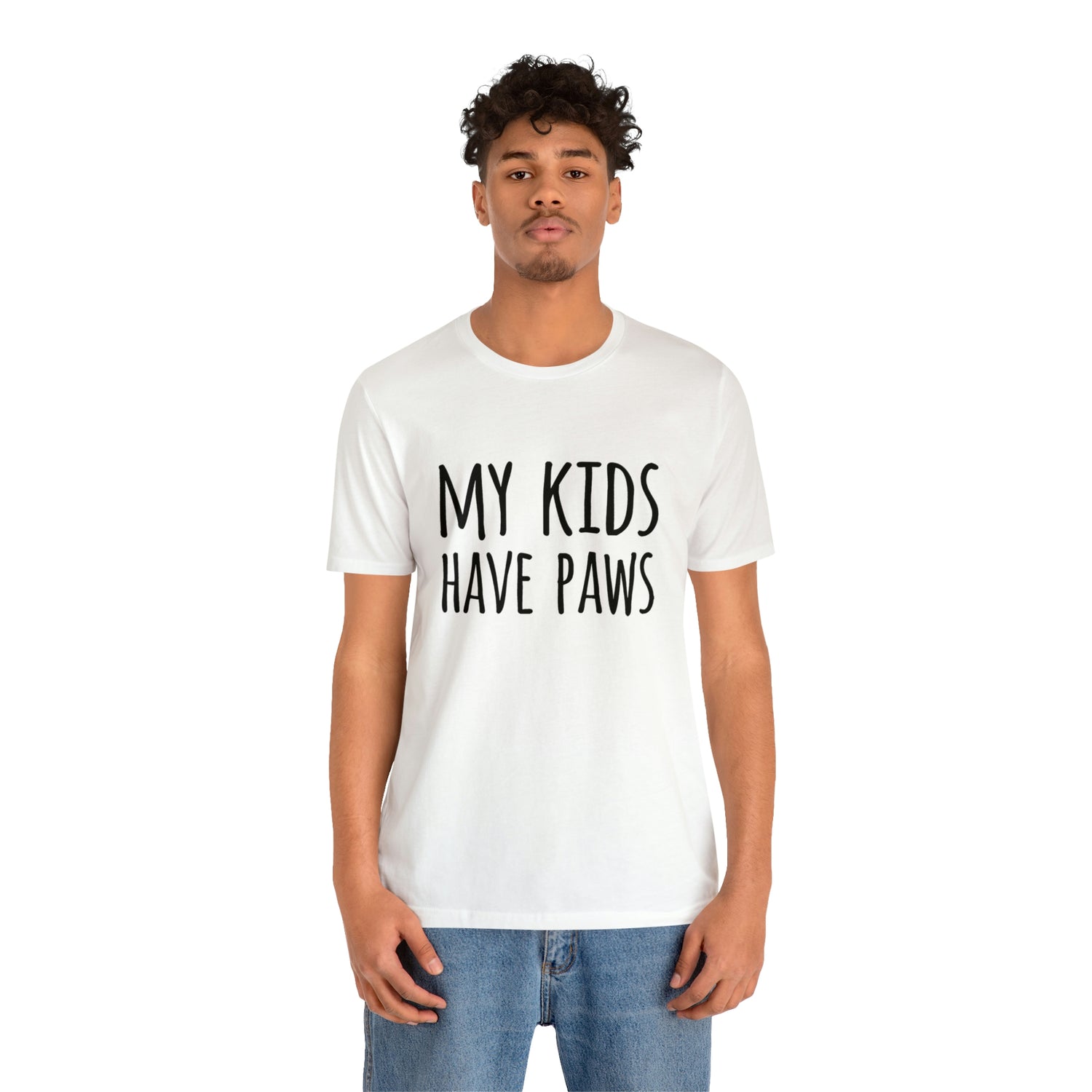 My Kids Have Paws - Unisex Jersey Short Sleeve Tee