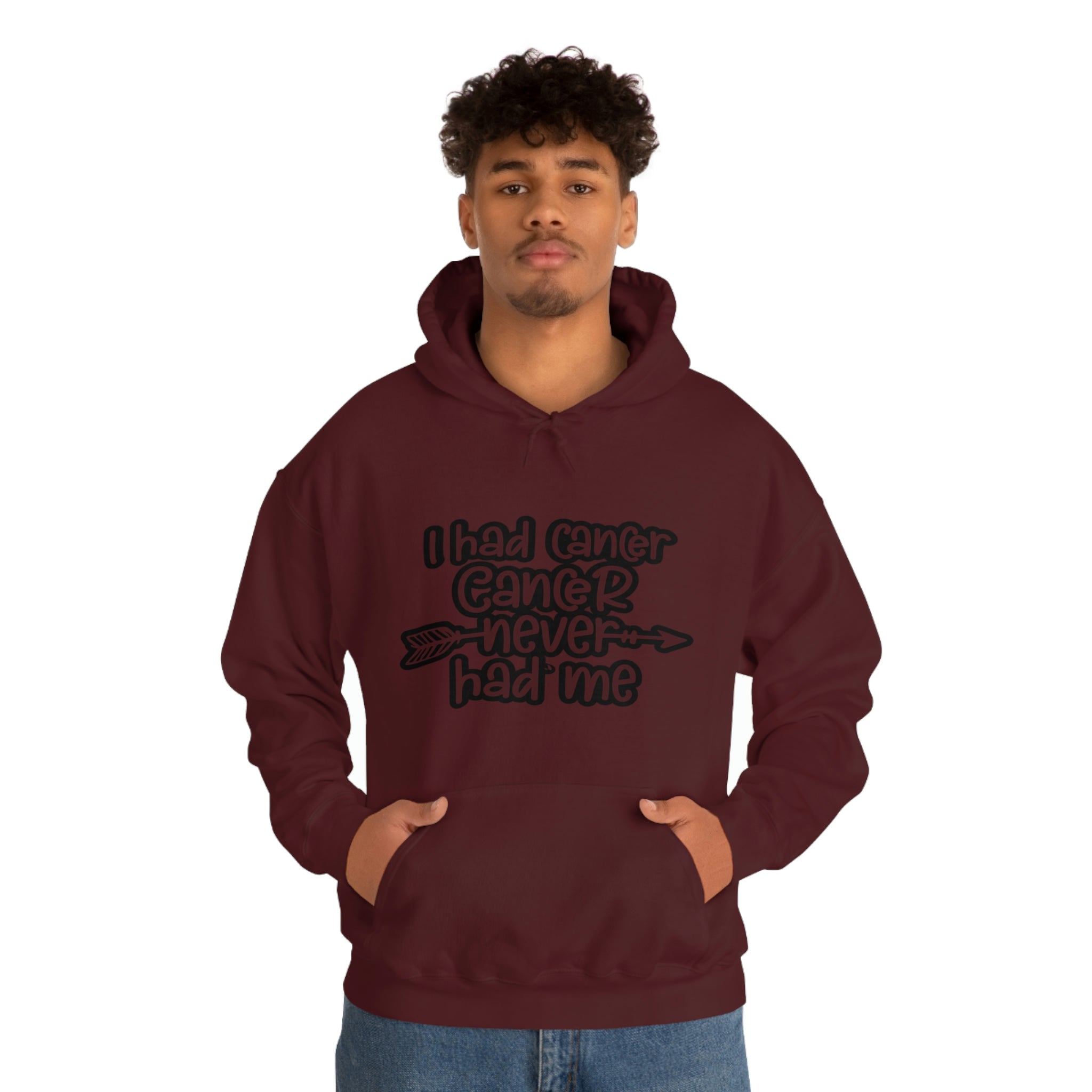 I Had Cancer Cancer Never Had Me  - Unisex Heavy Blend™ Hooded Sweatshirt