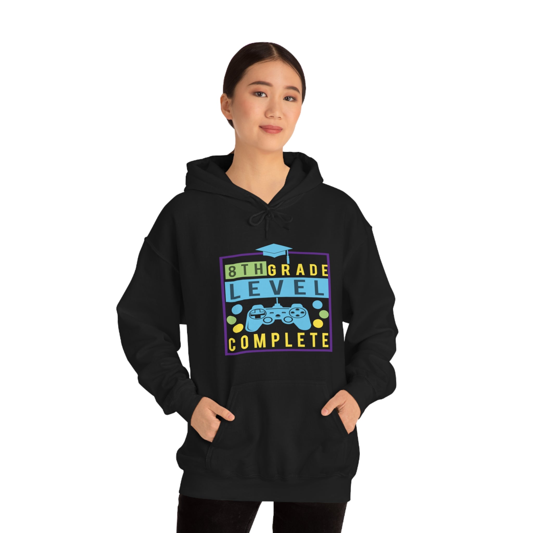 8th Grade Level Complete - Unisex Heavy Blend™ Hooded Sweatshirt