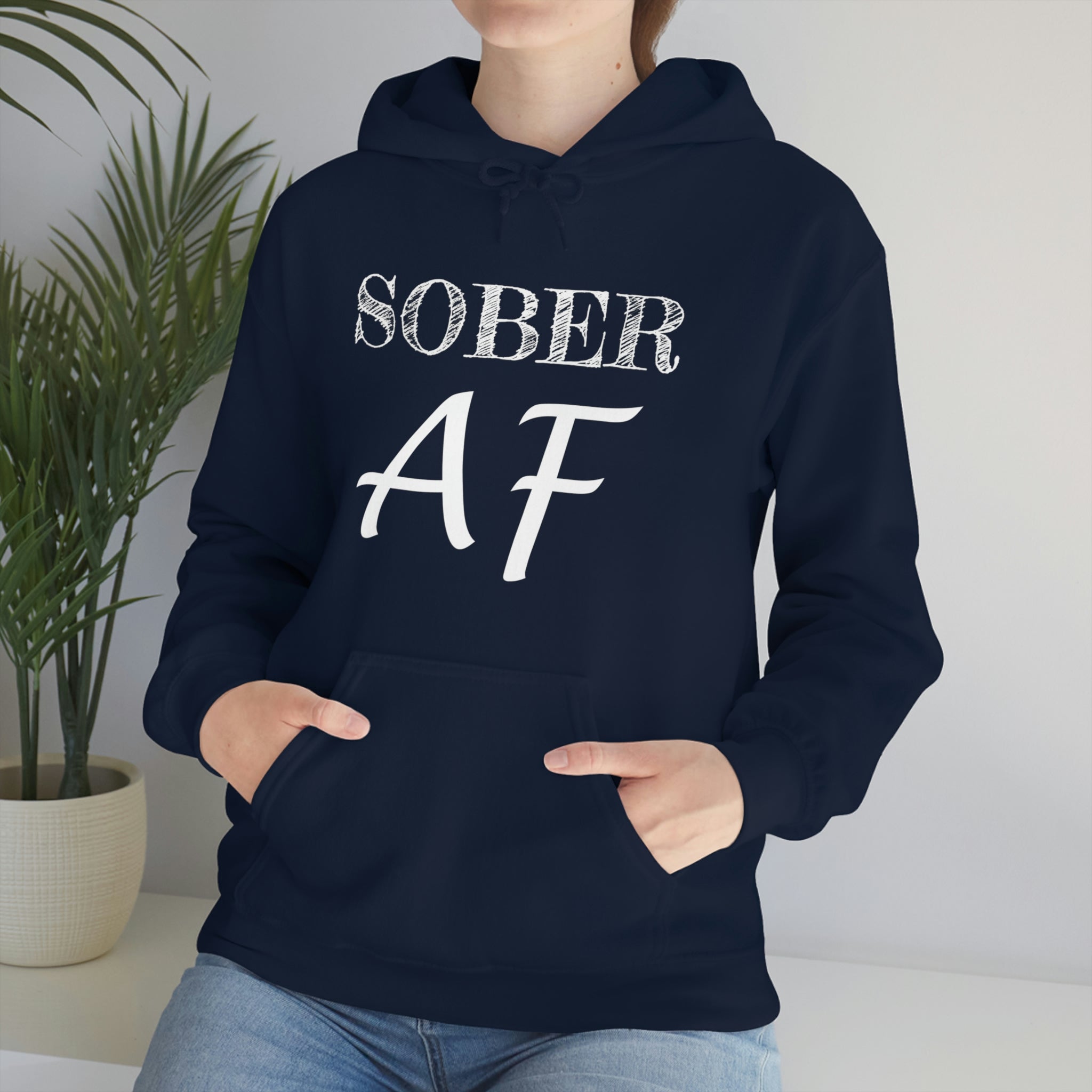 Sober AF - Unisex Heavy Blend™ Hooded Sweatshirt