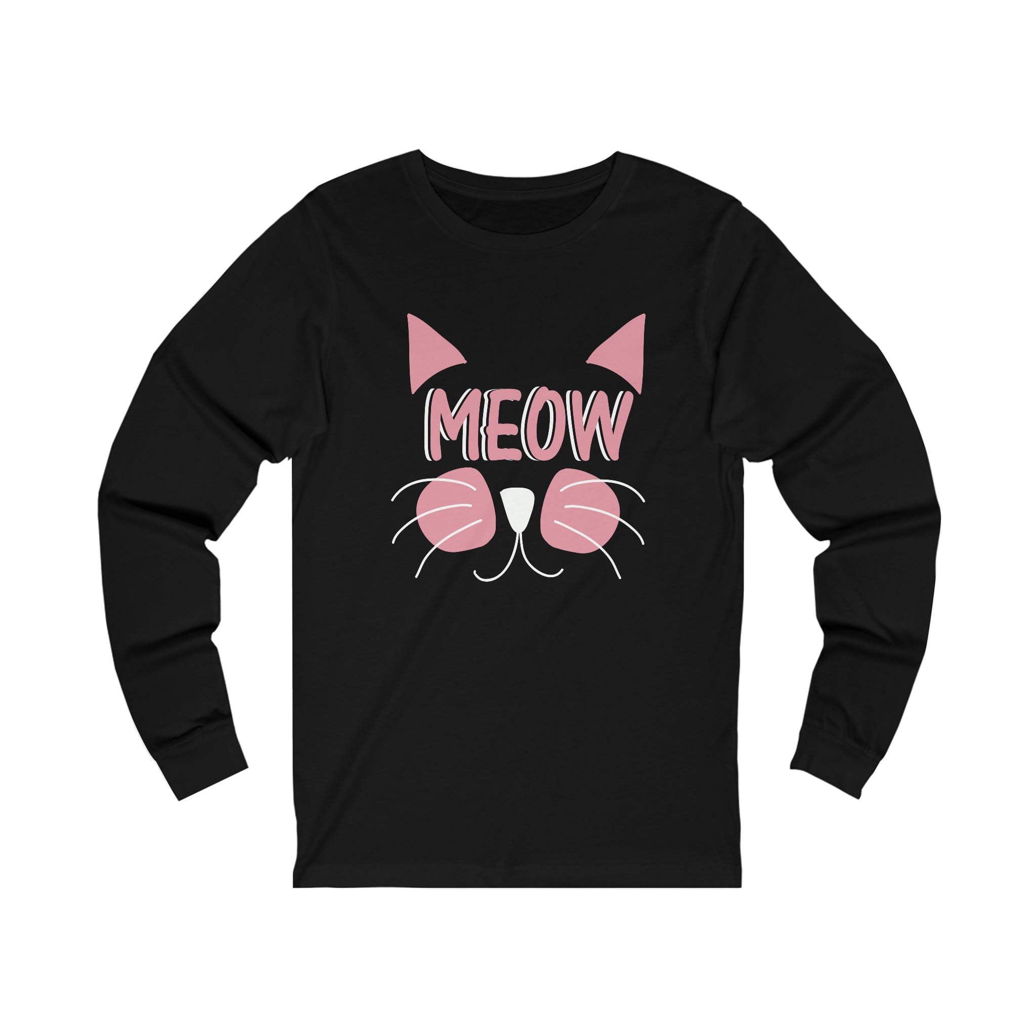 Meow - Unisex Jersey Long Sleeve Tee