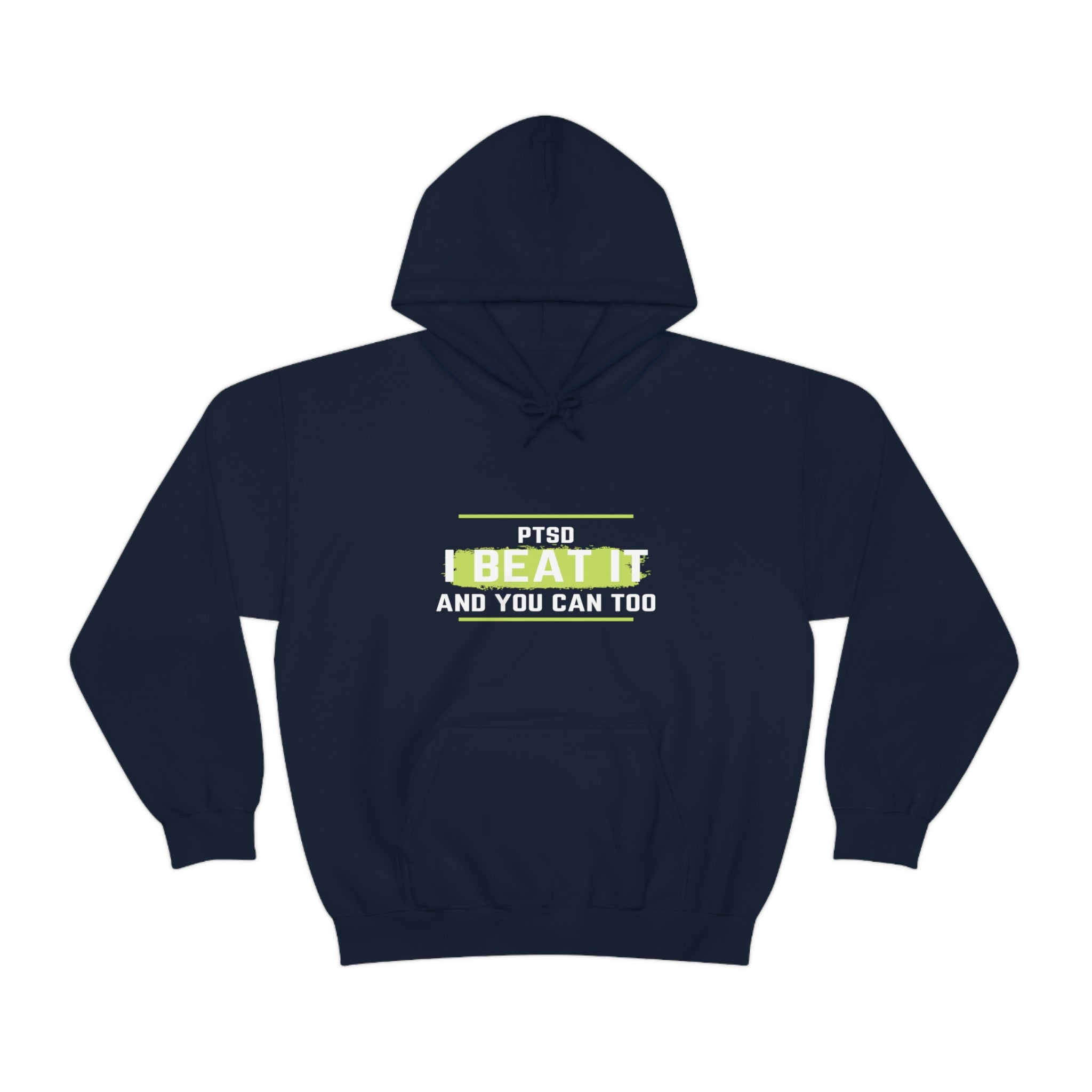 PTSD I Beat It You Can Too - Unisex Heavy Blend™ Hooded Sweatshirt