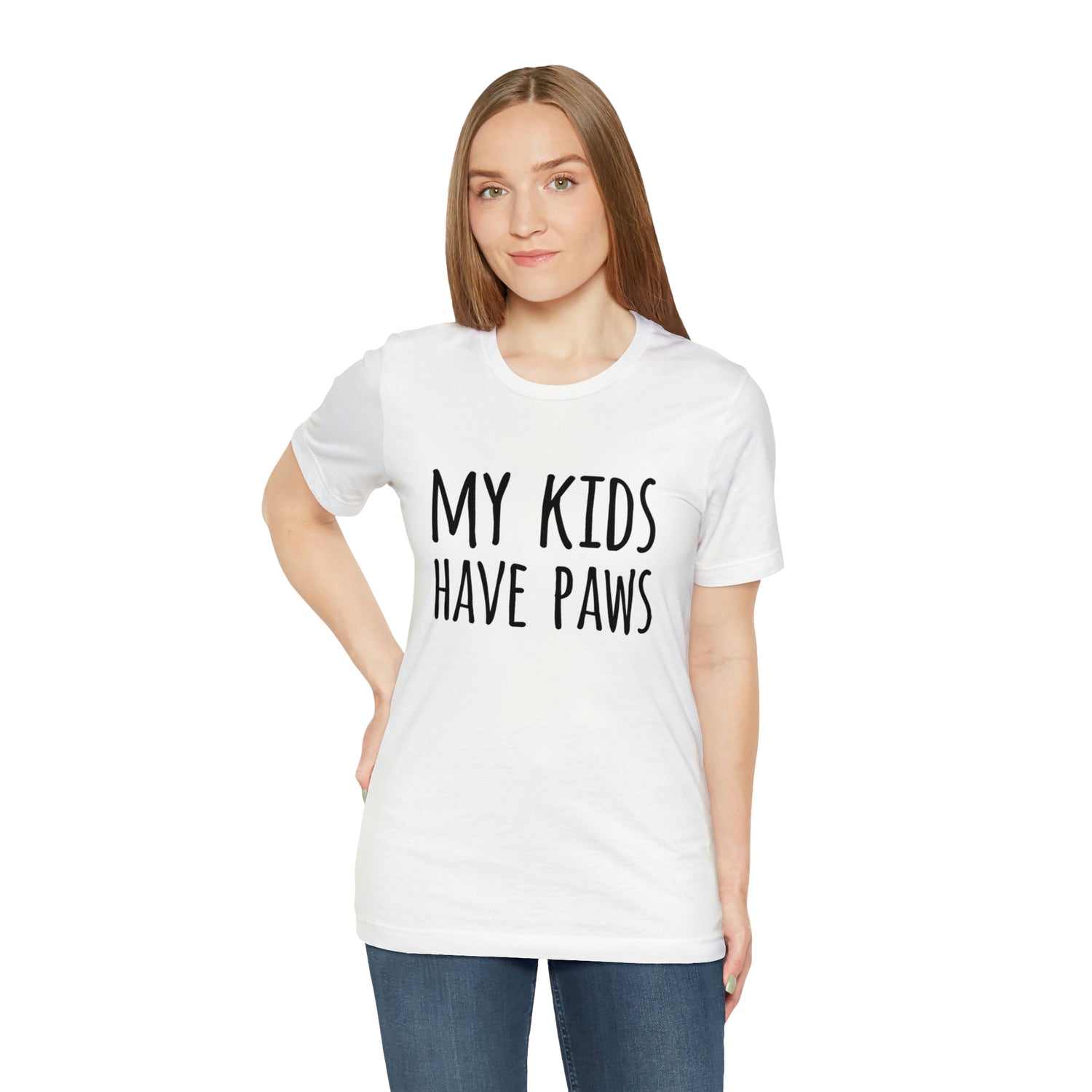 My Kids Have Paws - Unisex Jersey Short Sleeve Tee