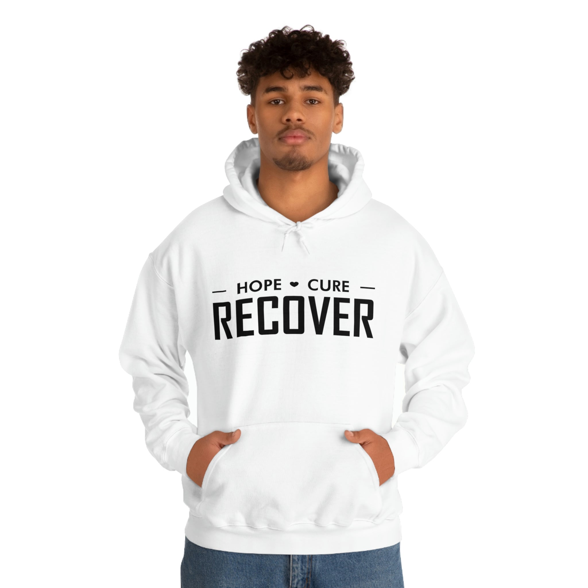 Hope Cure Recover - Unisex Heavy Blend™ Hooded Sweatshirt