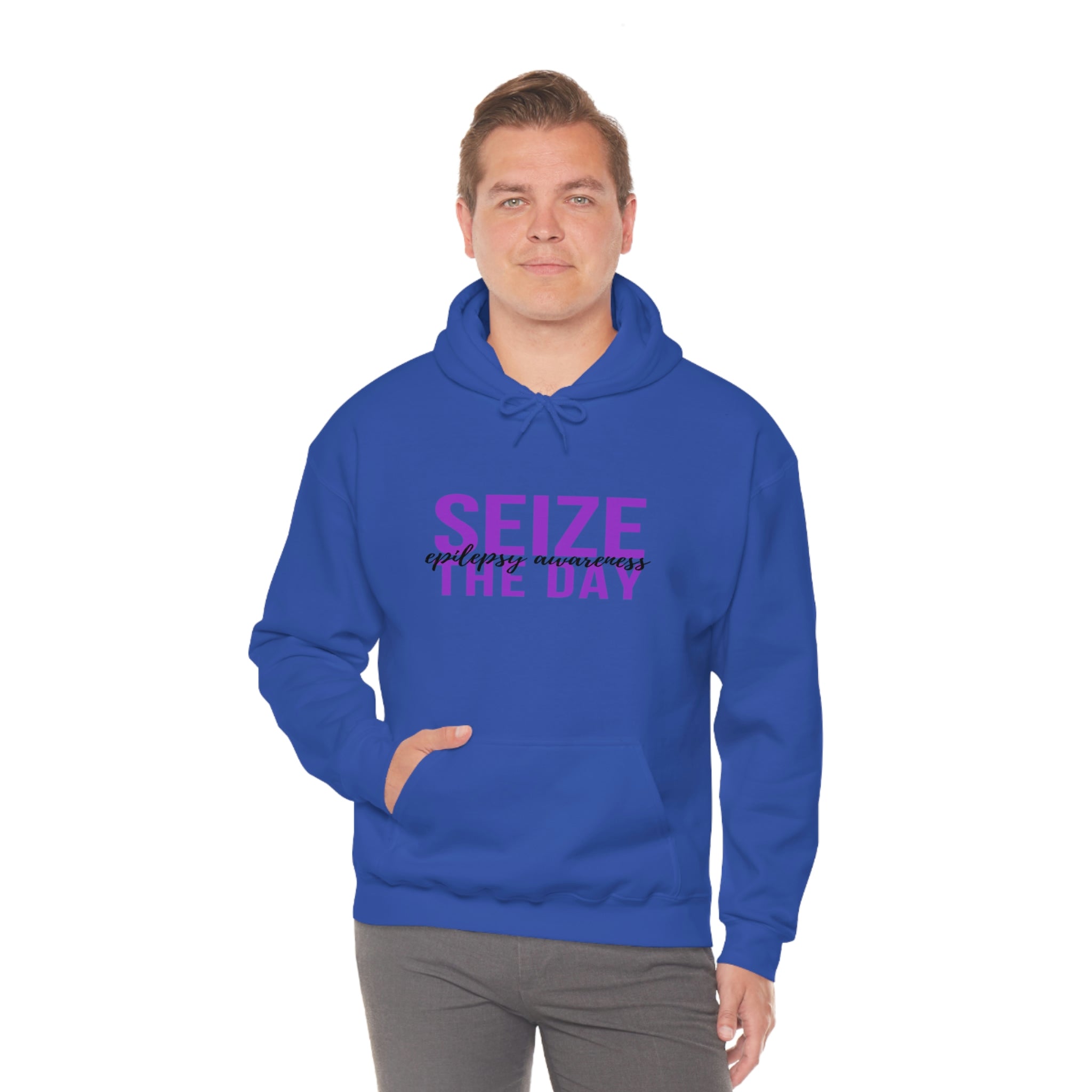 Seize The Day Epilepsy Awareness - Unisex Heavy Blend™ Hooded Sweatshirt