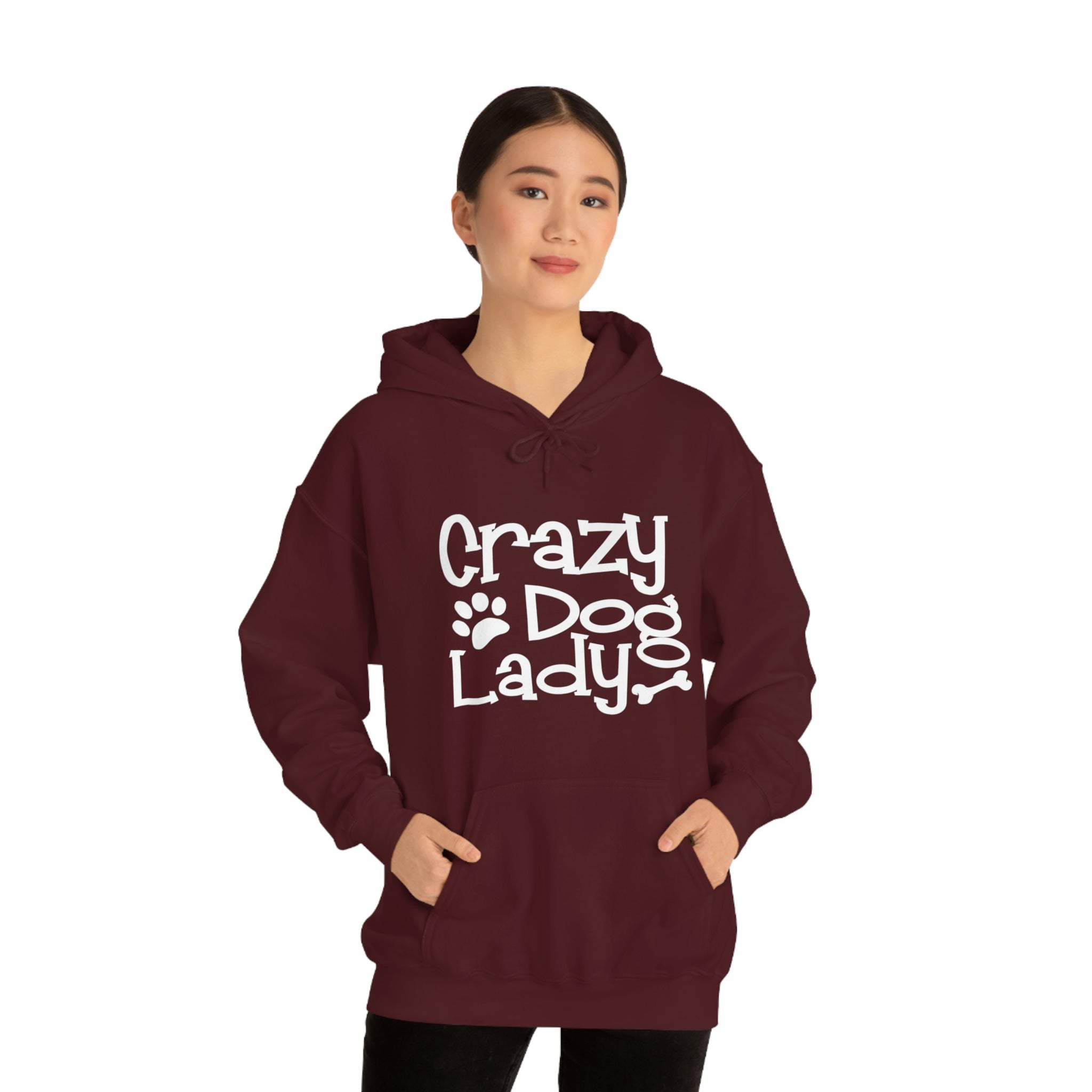 Crazy Dog Lady - Unisex Heavy Blend™ Hooded Sweatshirt