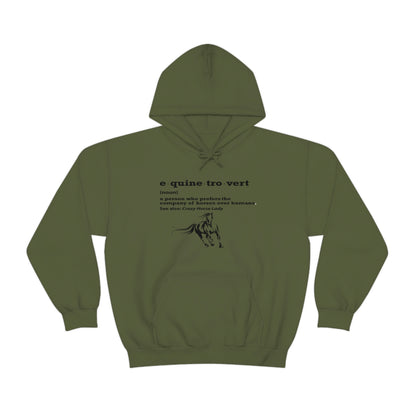 Equinetrovert Definition - Unisex Heavy Blend™ Hooded Sweatshirt