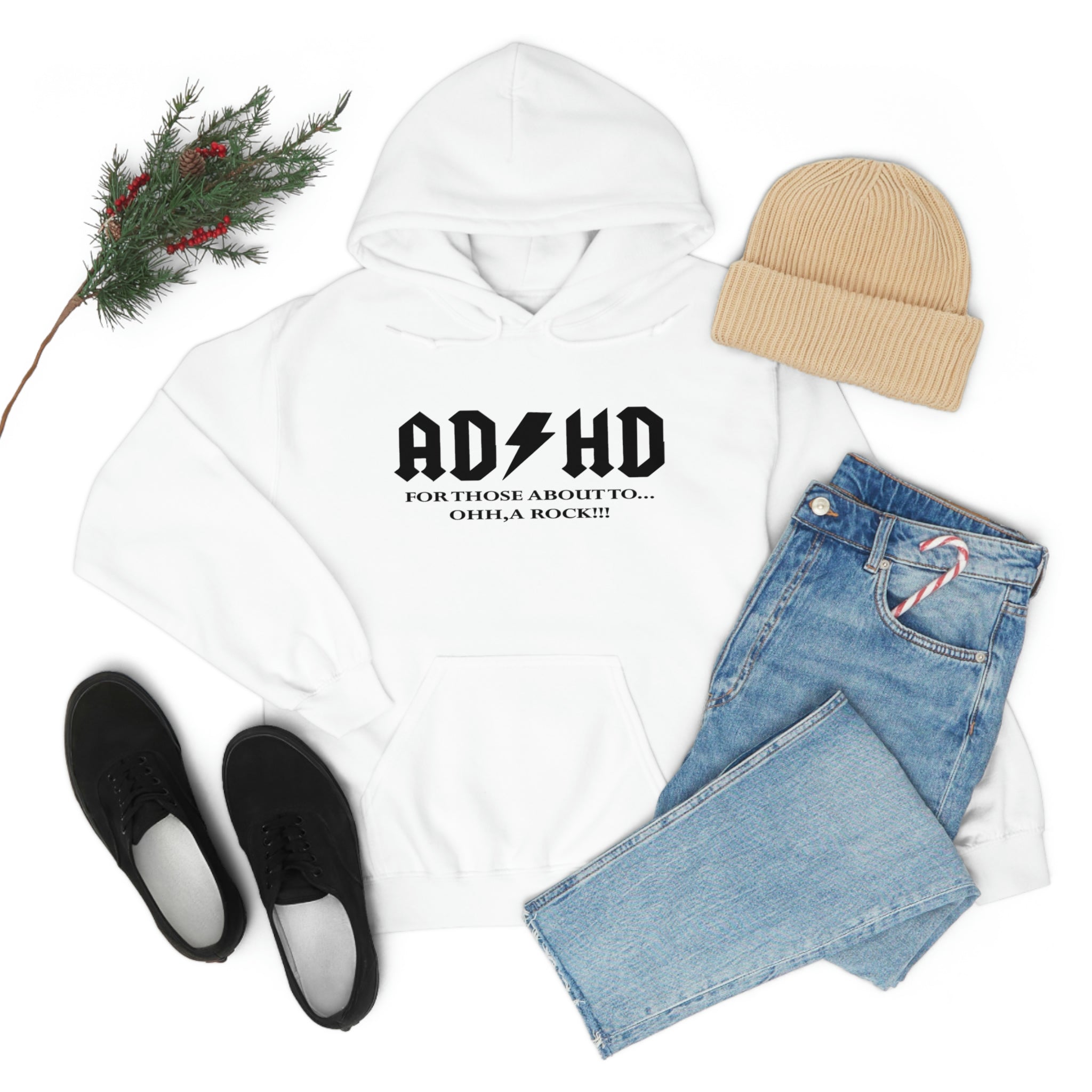 ADHD Look a Rock - Unisex Heavy Blend™ Hooded Sweatshirt