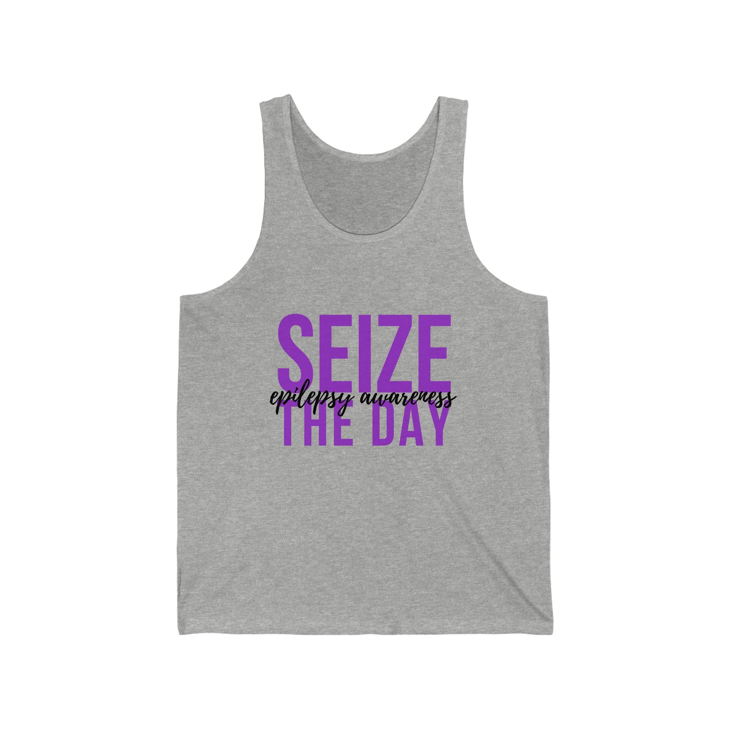 Seize The Day Epilepsy Awareness - Unisex Jersey Tank Top