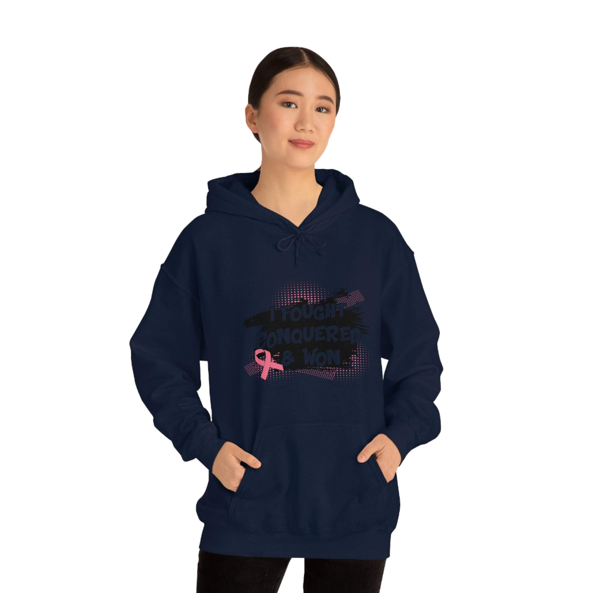 I Fought Conquered &amp; Won - Unisex Heavy Blend™ Hooded Sweatshirt