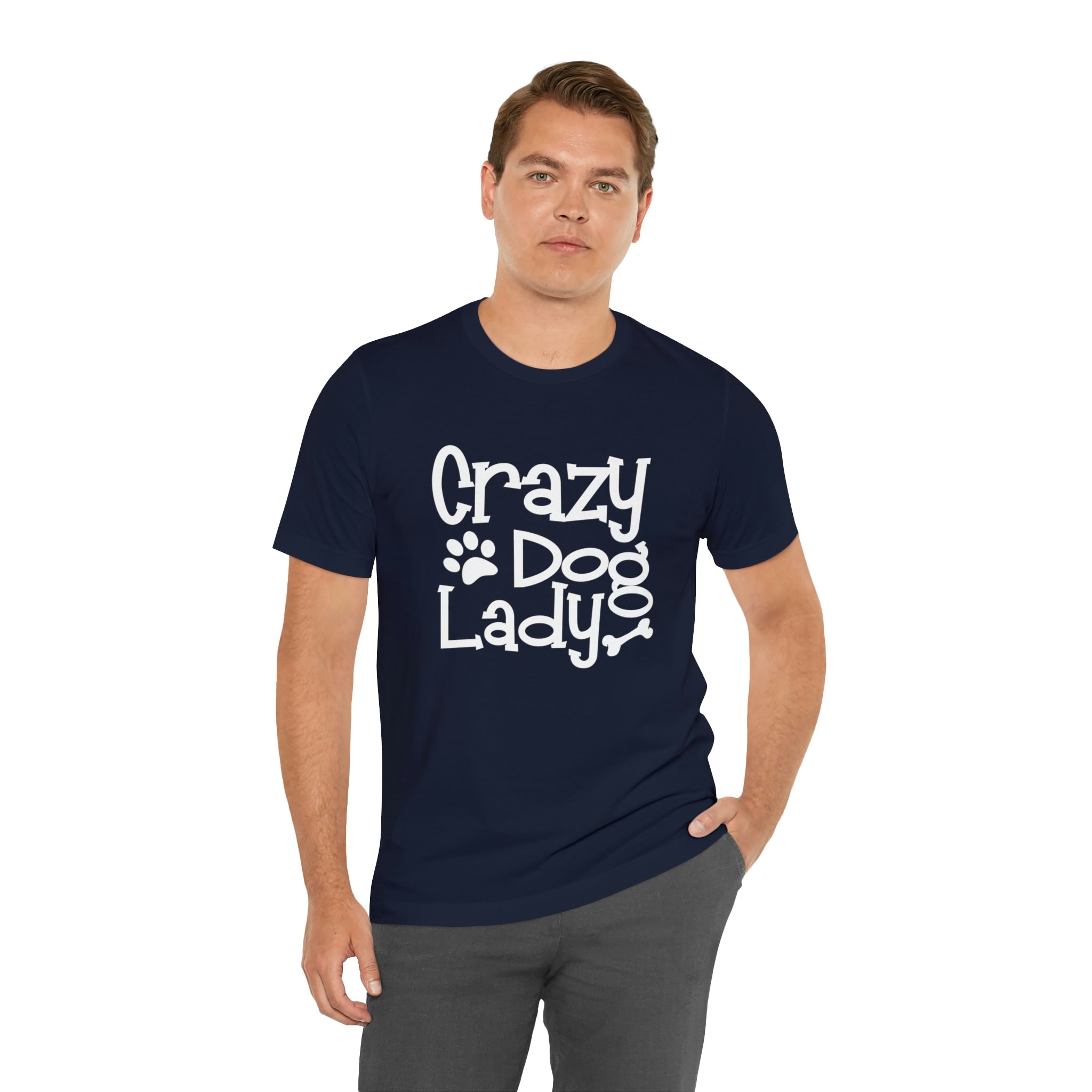 Crazy Dog Lady - Unisex Jersey Short Sleeve Tee